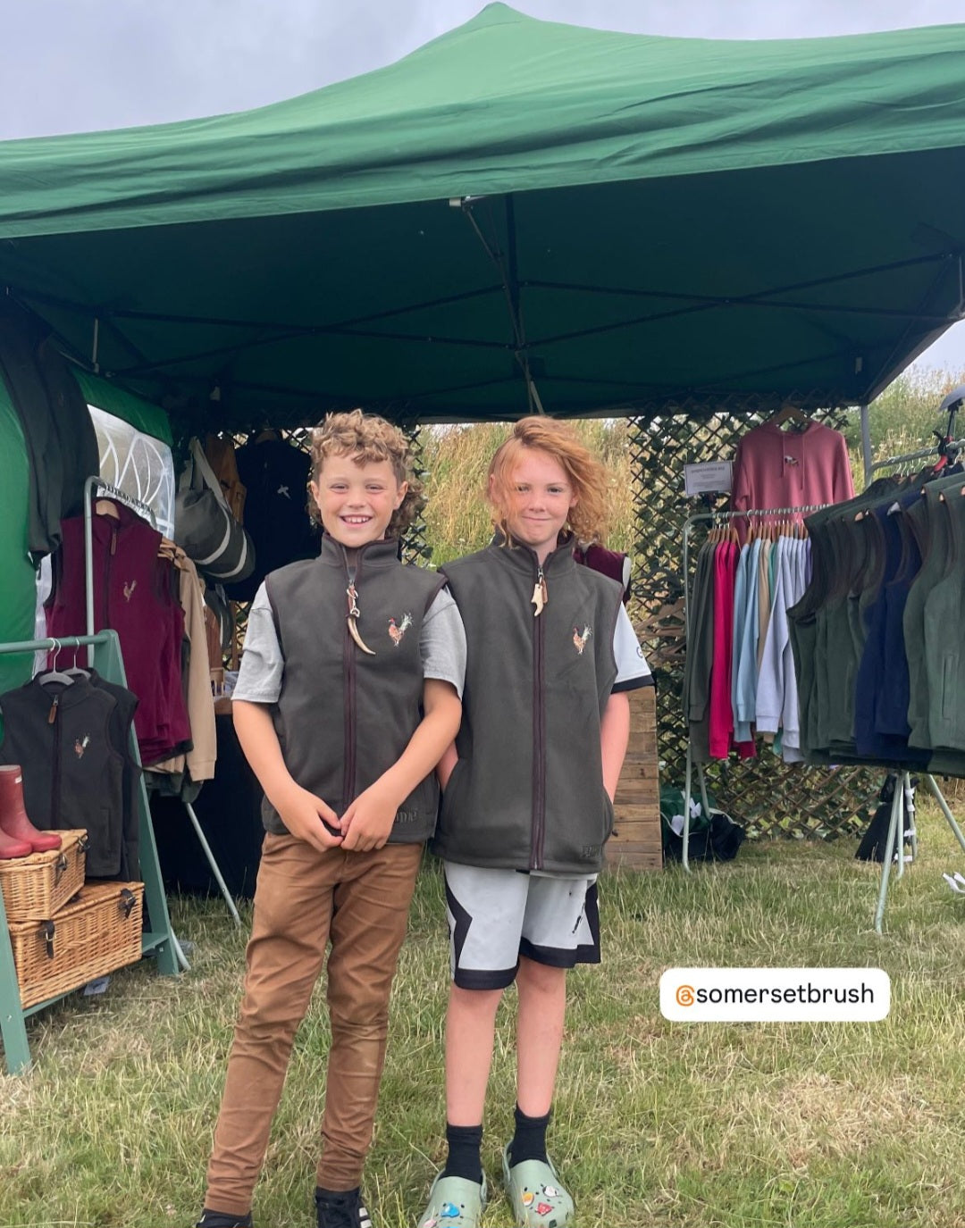 Children's Embroidered Pheasant Gilets