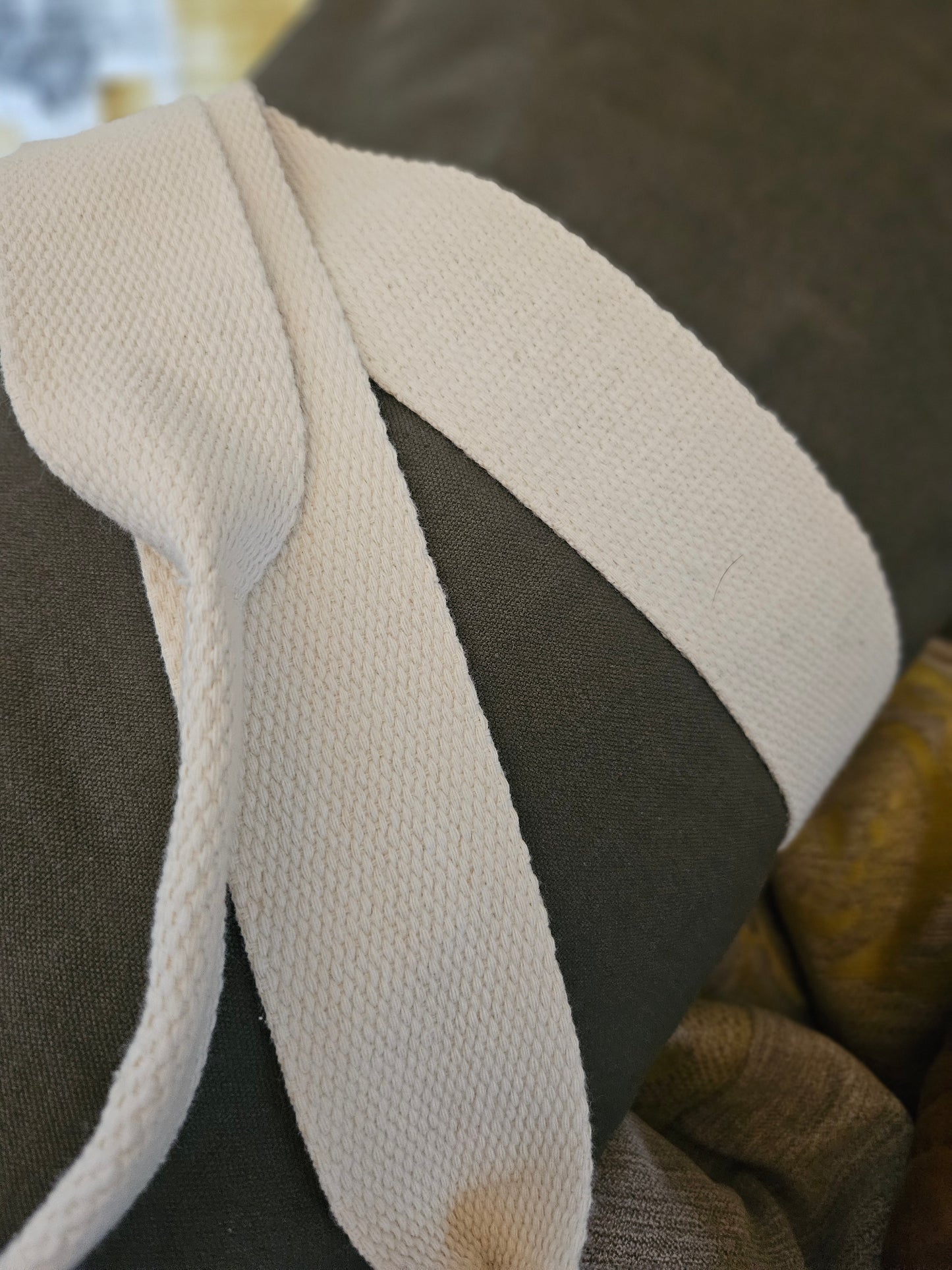 Organic Embroidered Bee Barrel Bag