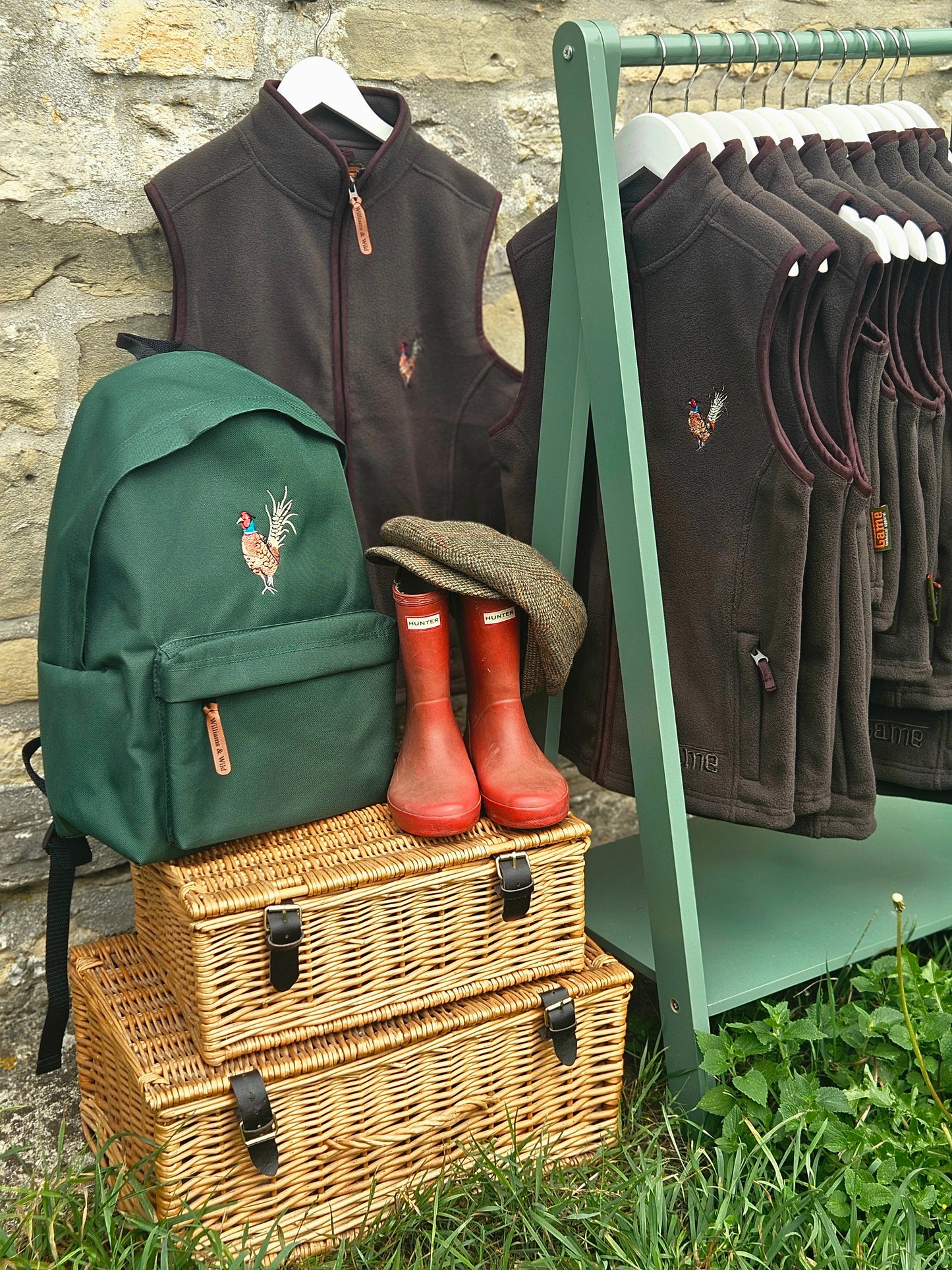 Embroidered Pheasant Rucksack
