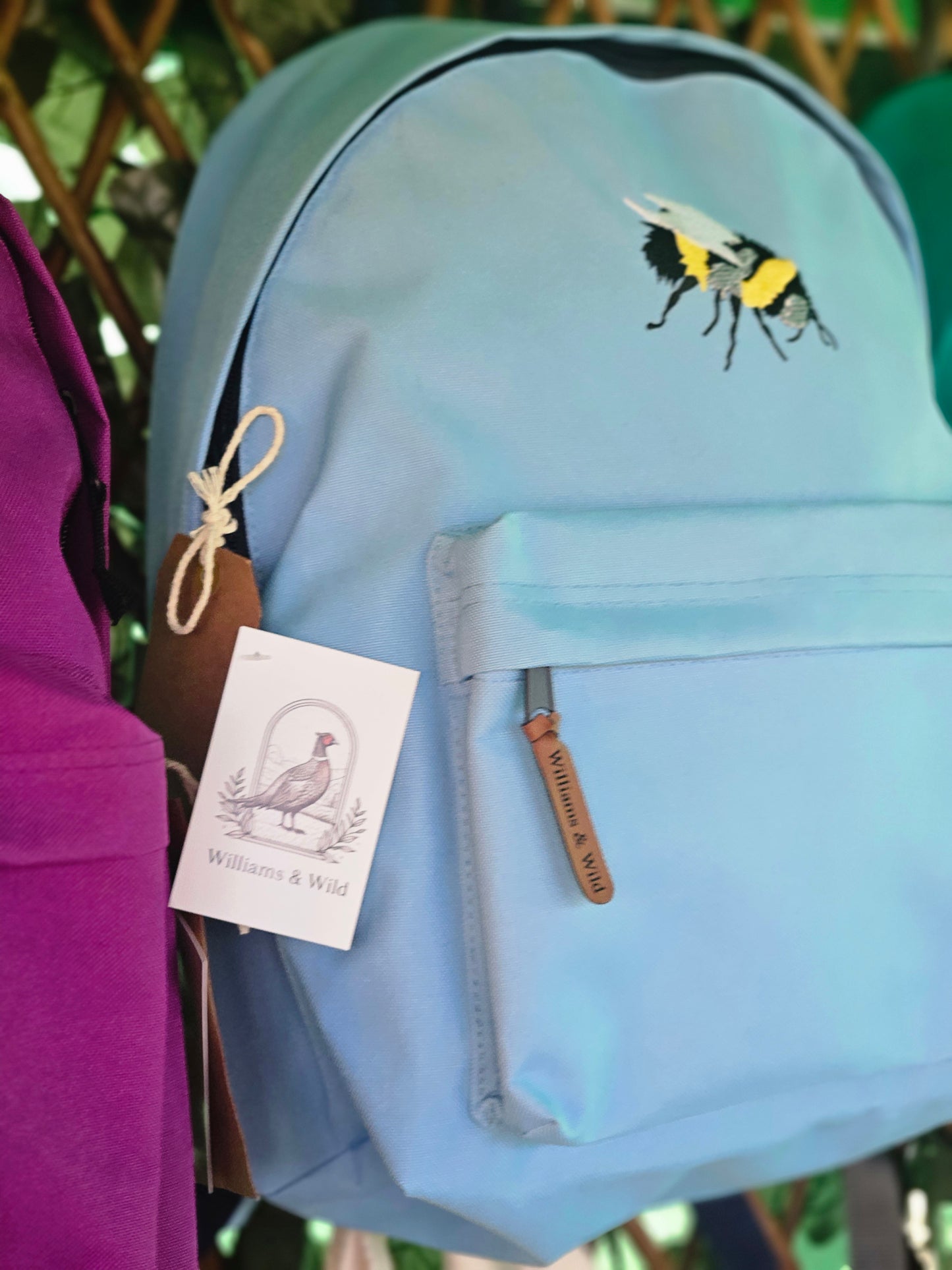 Embroidered Bumble Bee Rucksack