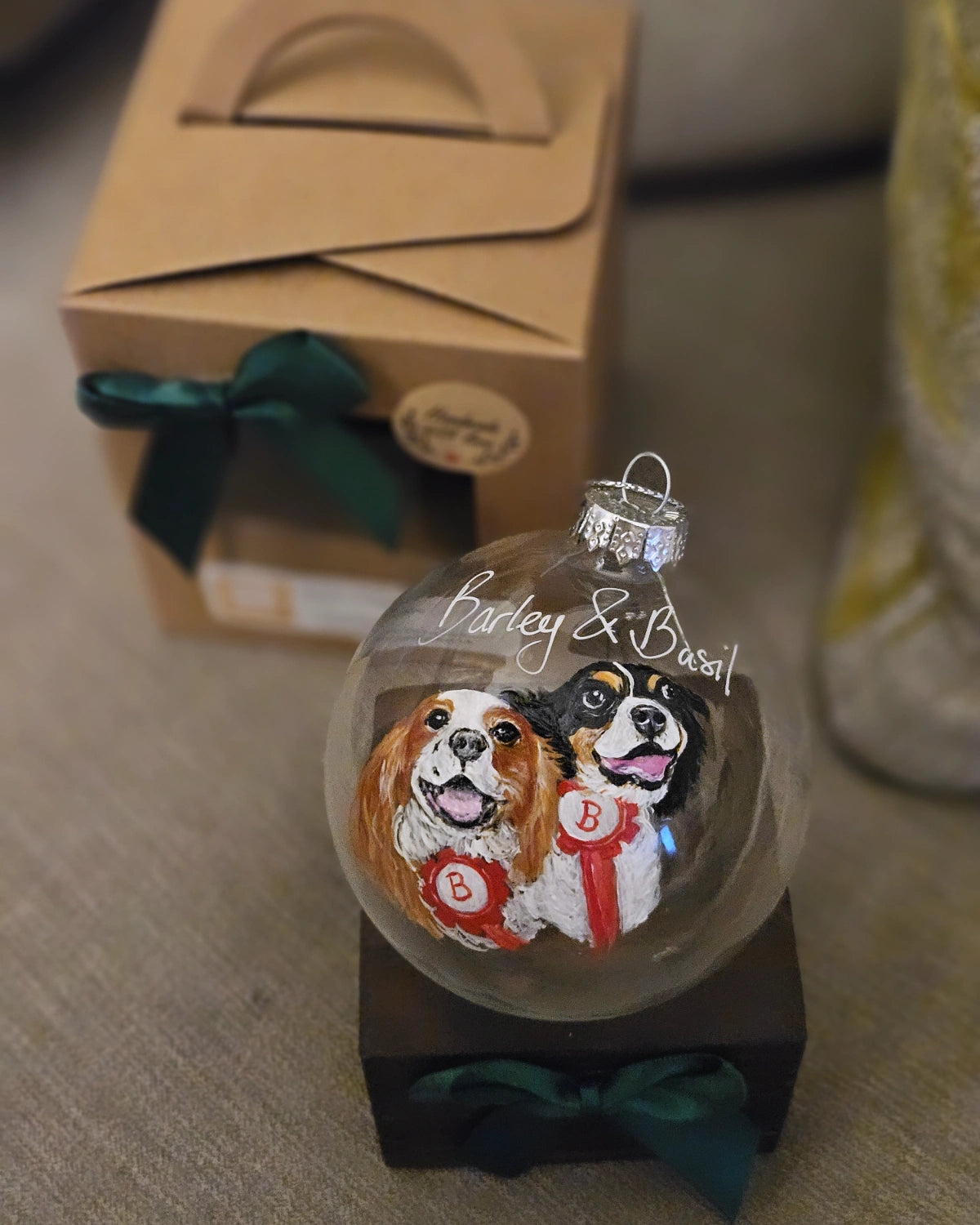 Hand Painted Glass Bauble