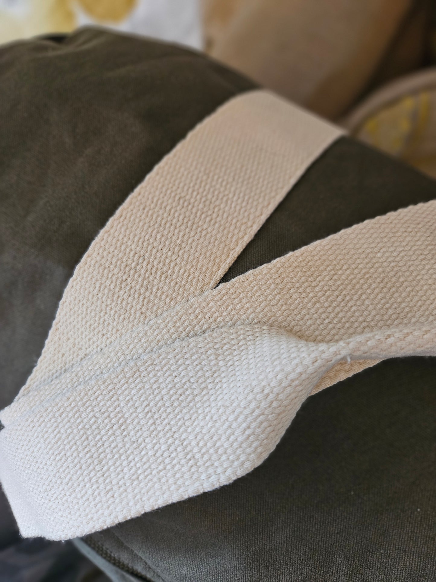 Organic Embroidered Bee Barrel Bag