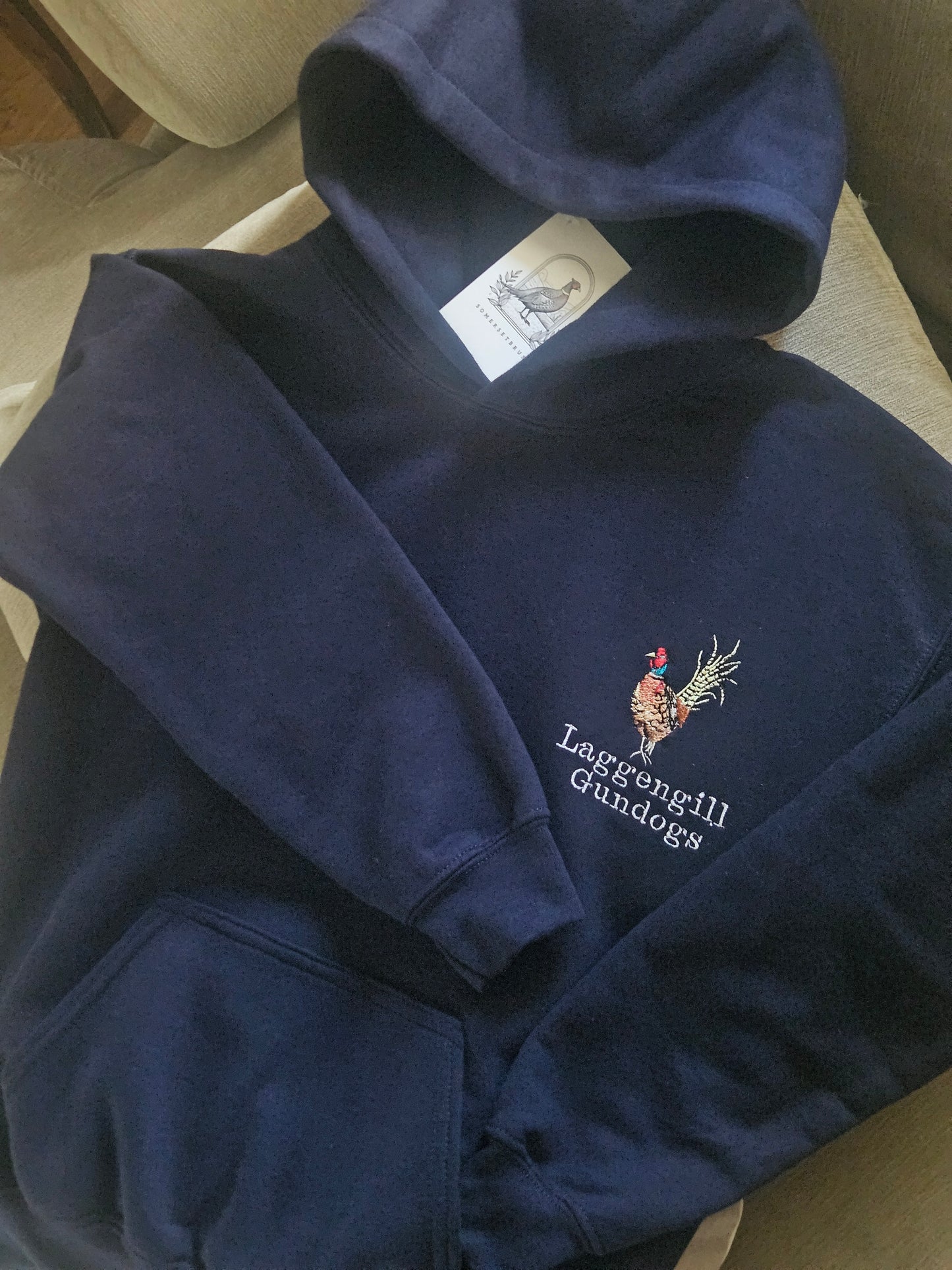 Children's Embroidered Pheasant Hoodies