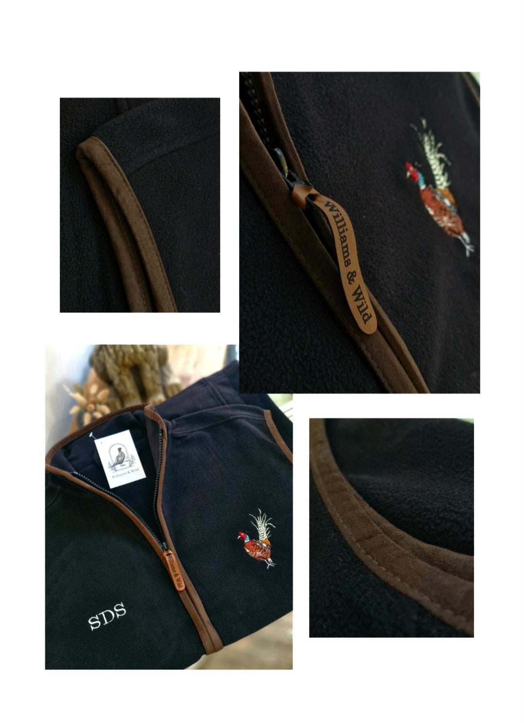 Embroidered Pheasant Gilet -  (Men's)