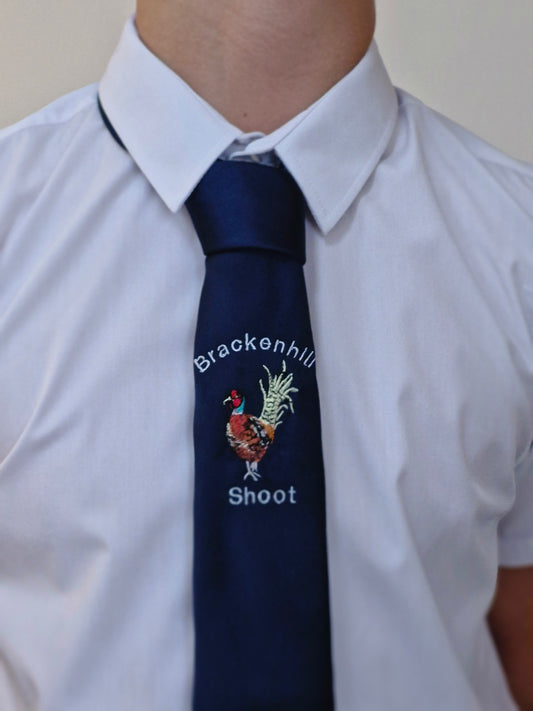 Embroidered Gamebird Silk Boxed Ties