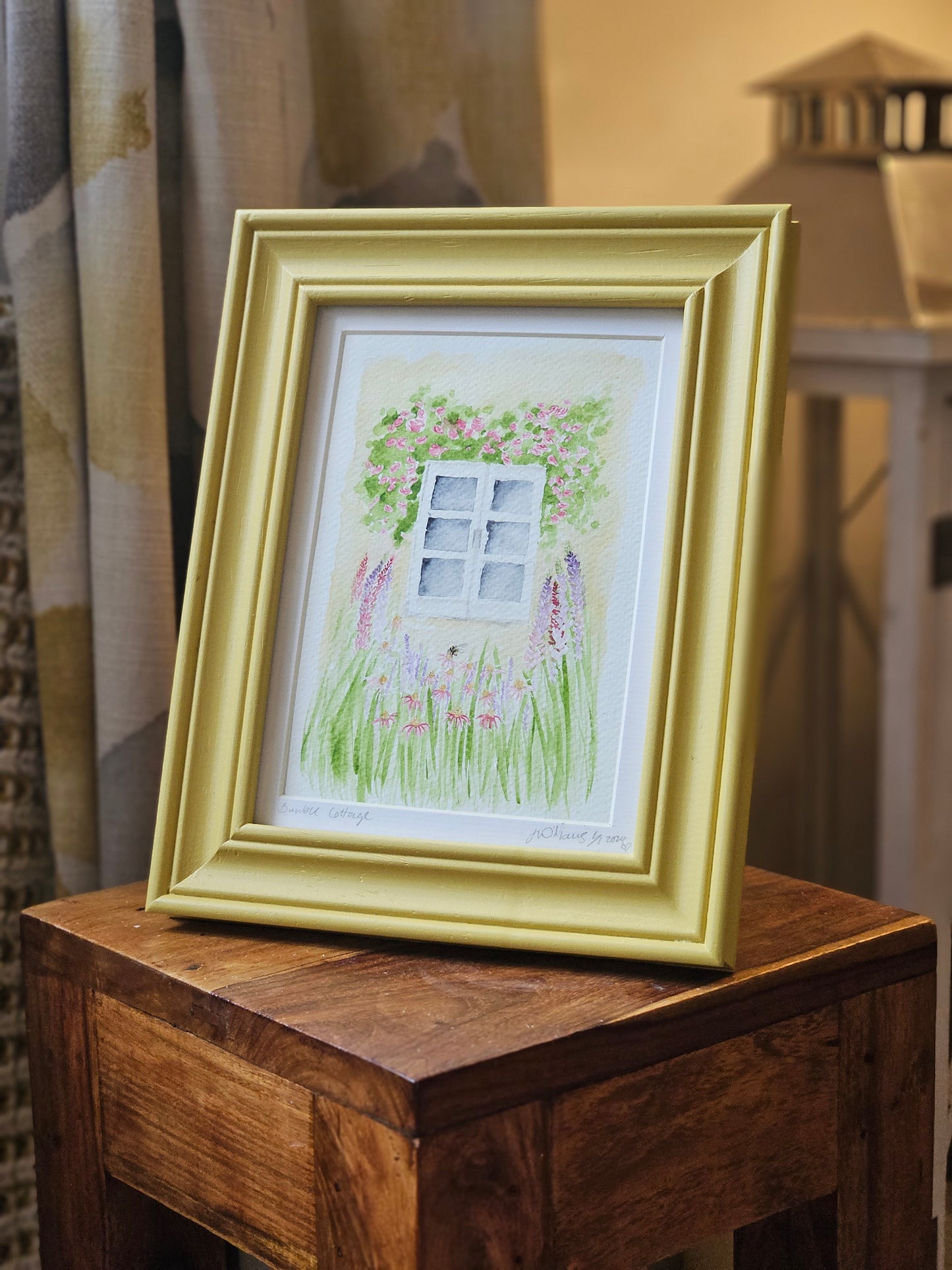 Bumble Cottage.  Original framed watercolour painting