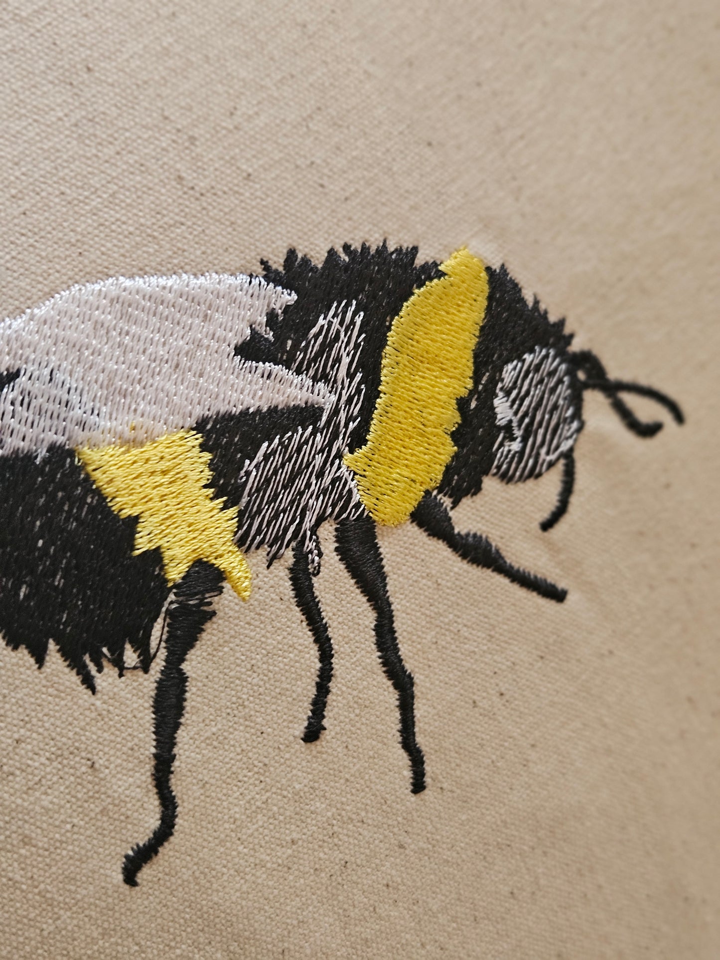 Embroidered Bumblebee cushion 🐝