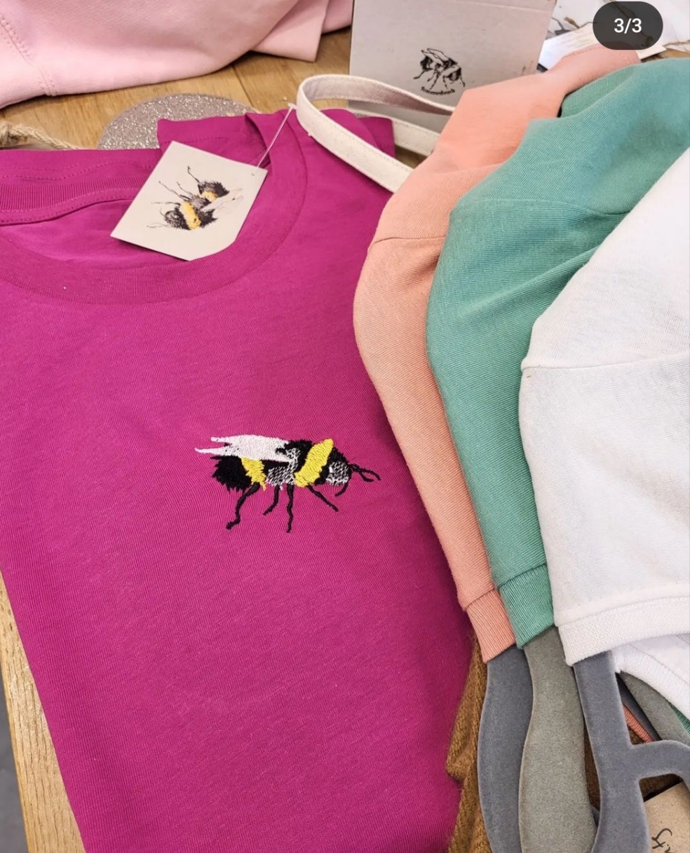 Embroidered Bumblebee Tshirts