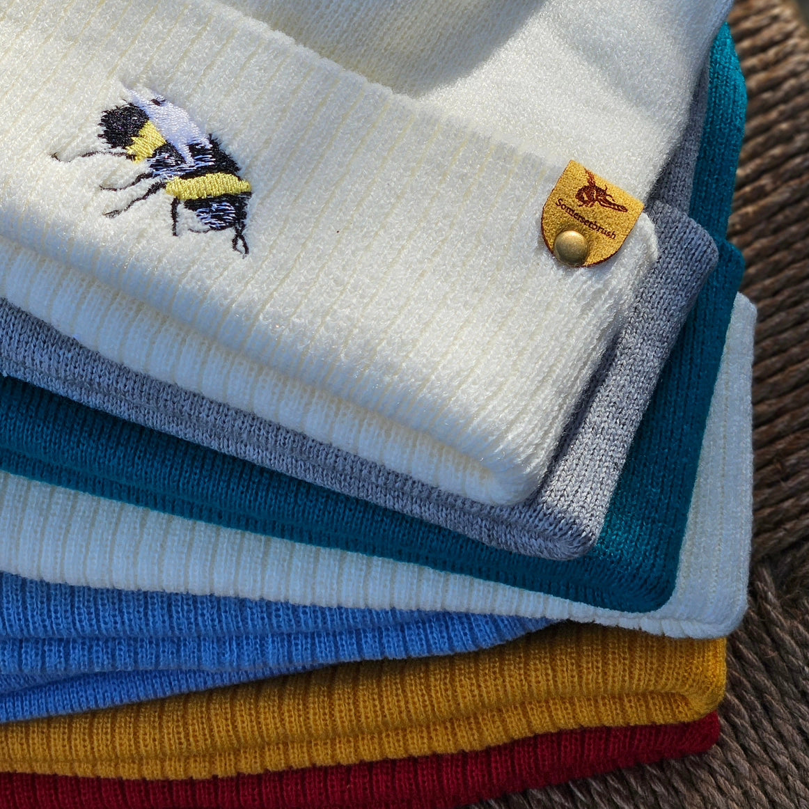 Embroidered Bee Hat