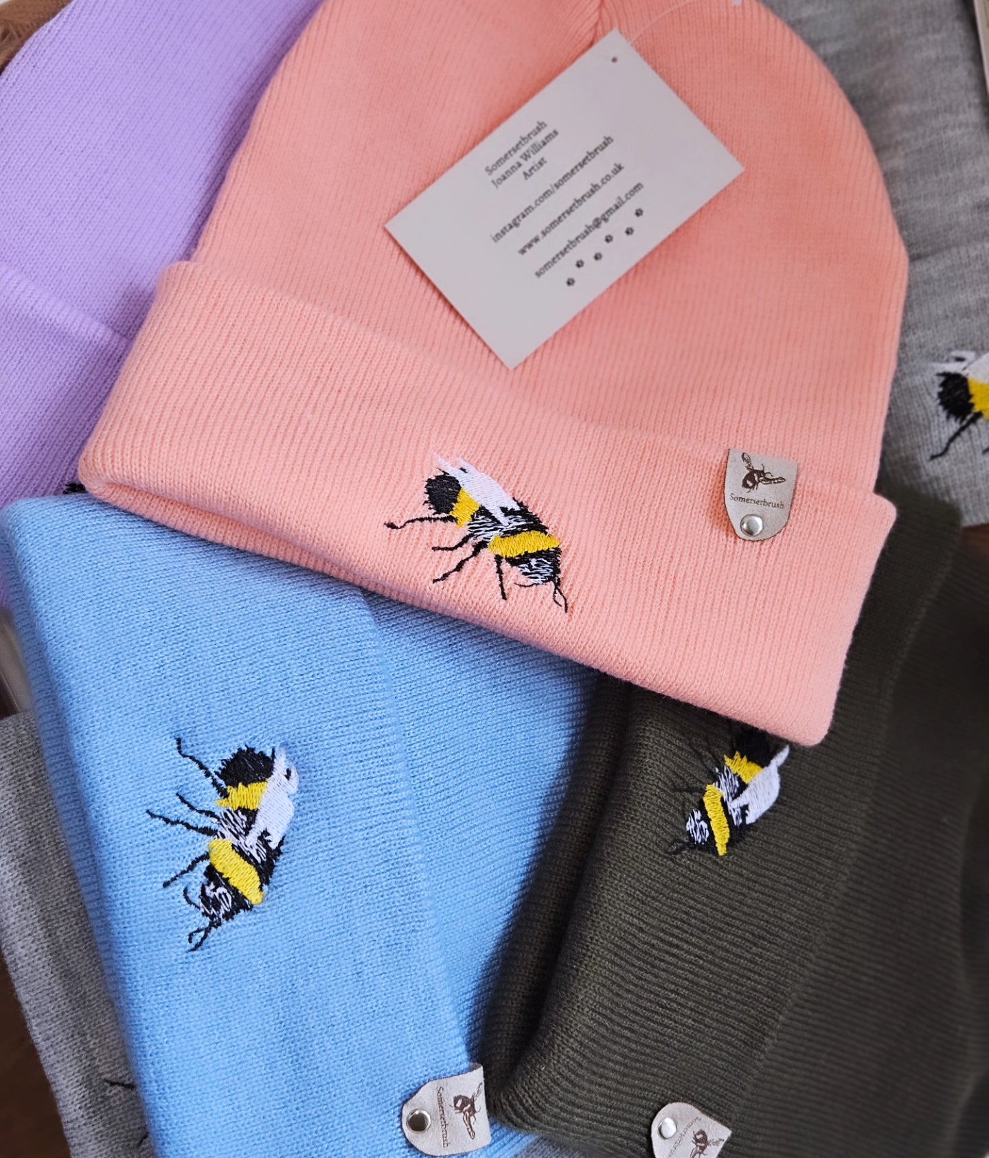 Embroidered Bee Hat
