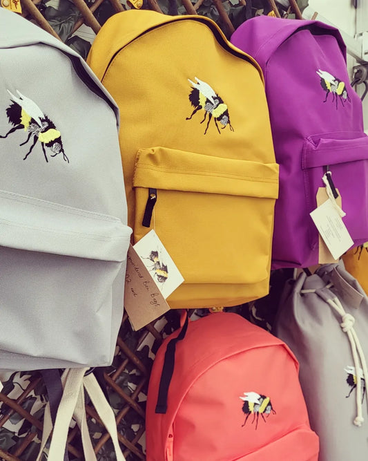 Embroidered Bee Rucksack