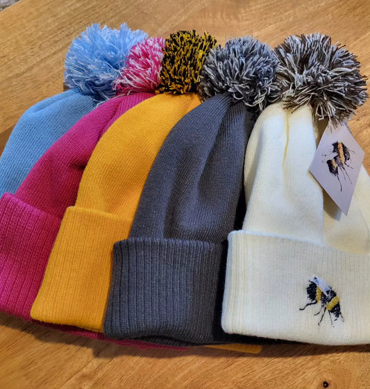 Embroidered Bee Hat