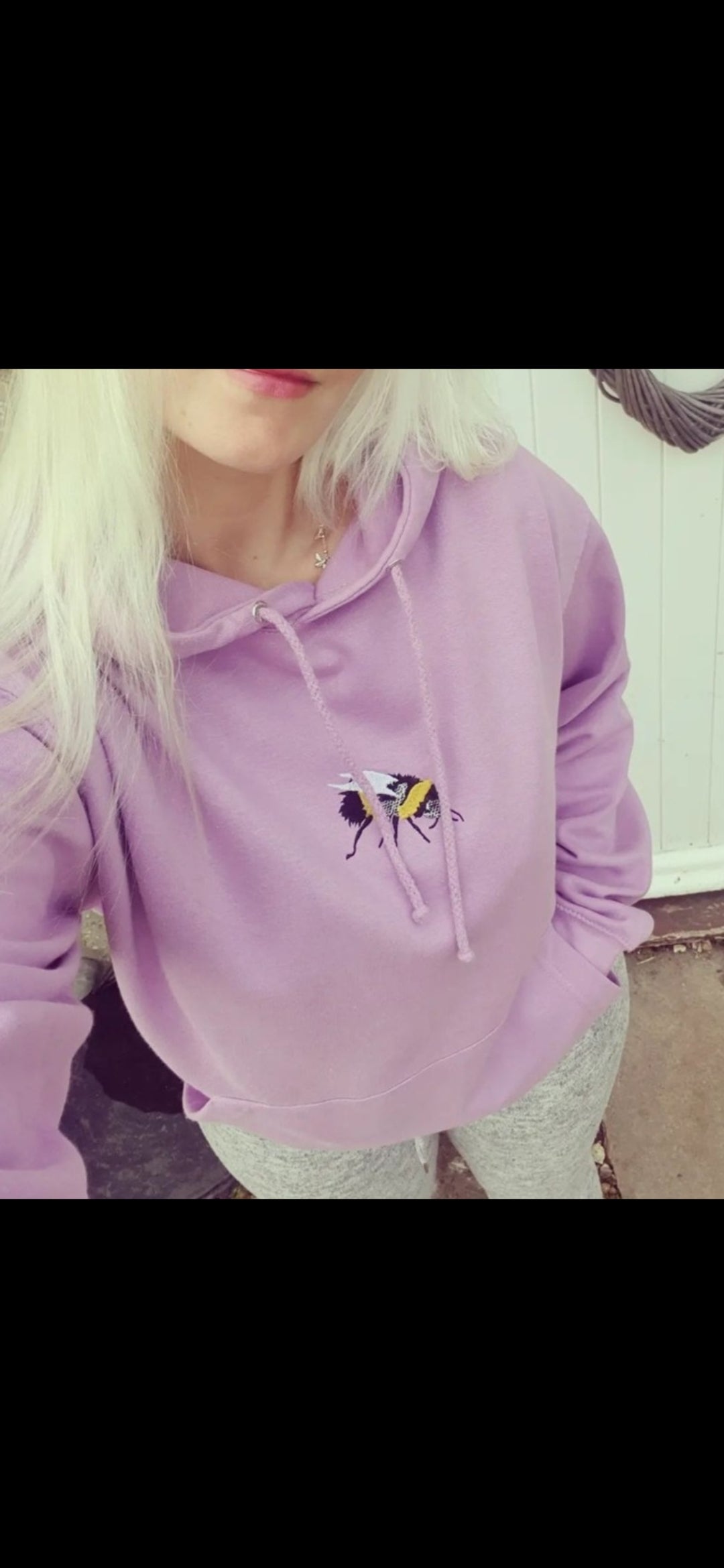 Embroidered bumble bee hoodies