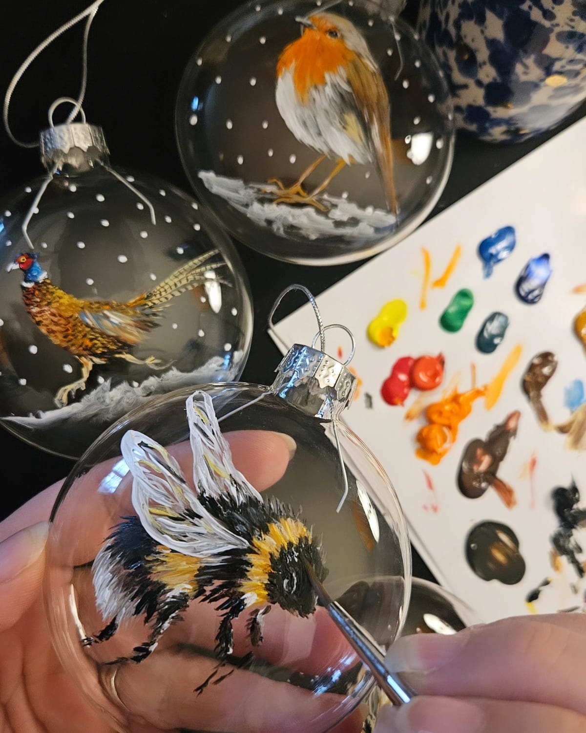 COUNTRYSIDE ANIMALS Glass Boxed Baubles (Personalisation Available)