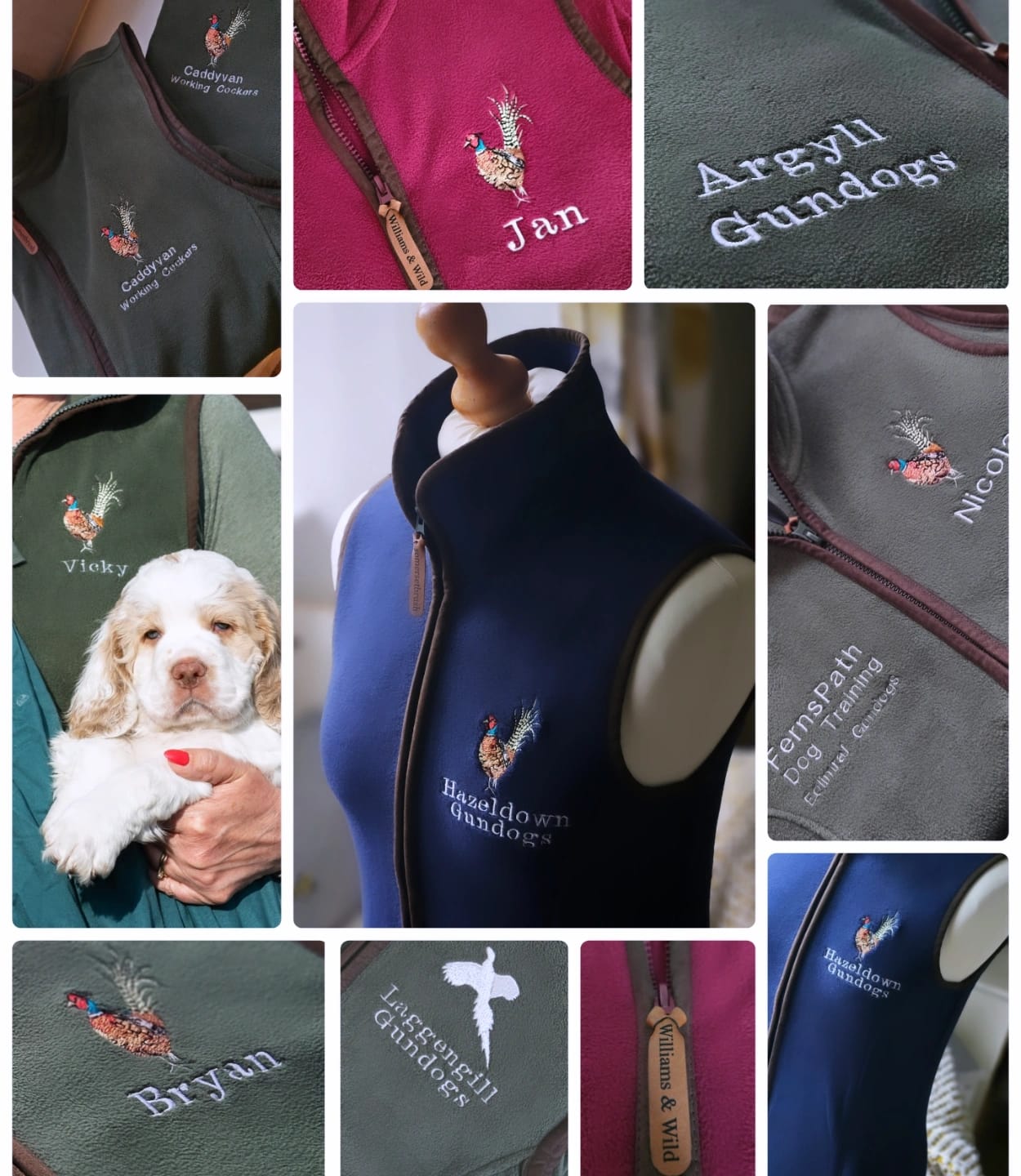 Embroidered Pheasant Gilet -  (Men's)