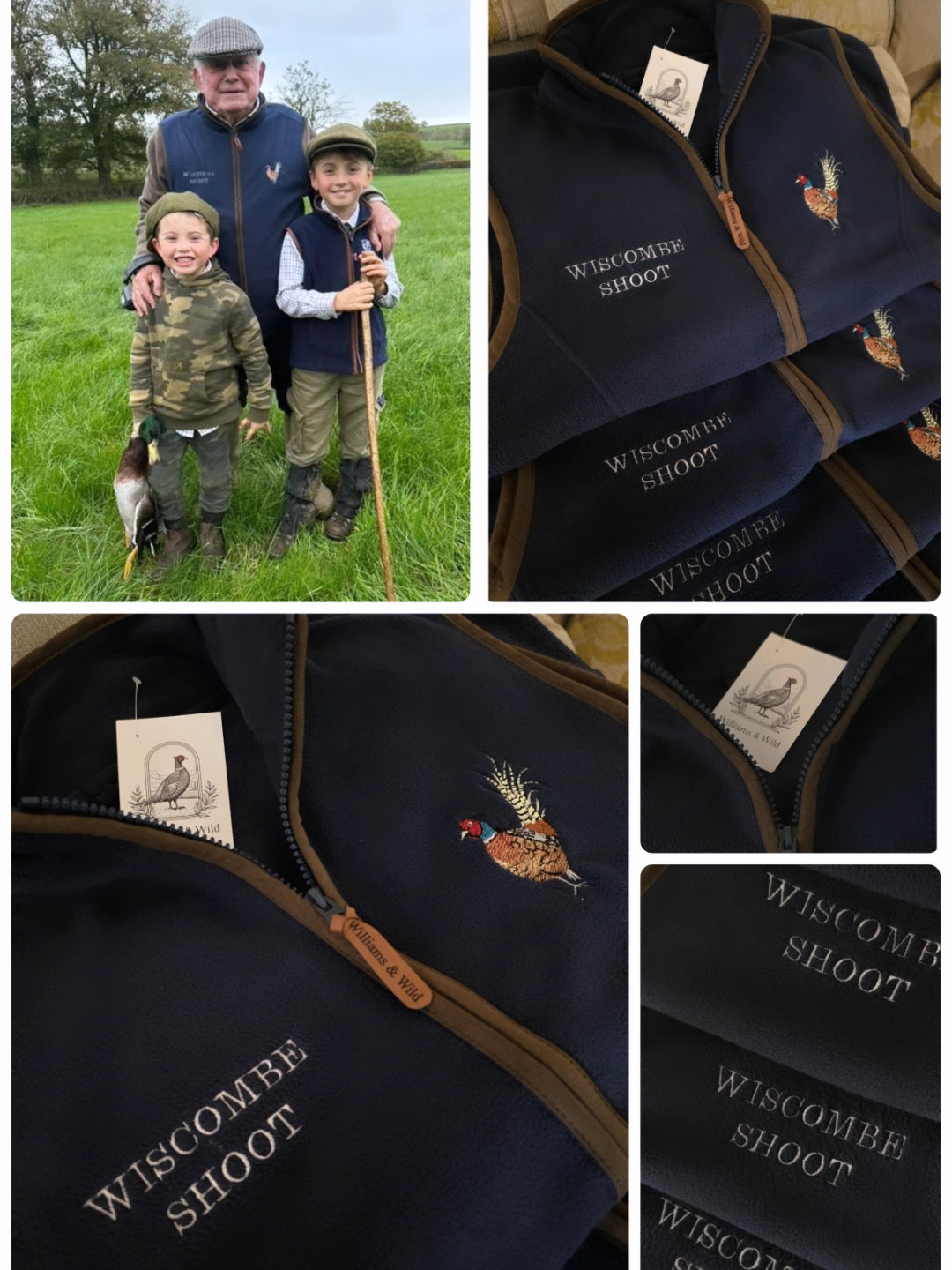 Embroidered Pheasant Gilet -  (Men's)