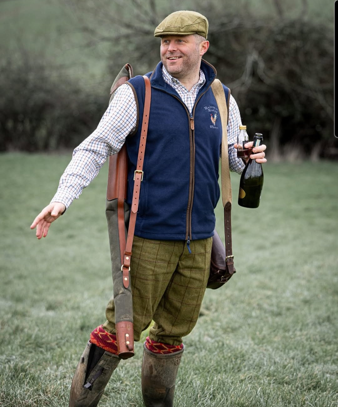 Embroidered Pheasant Gilet -  (Men's)