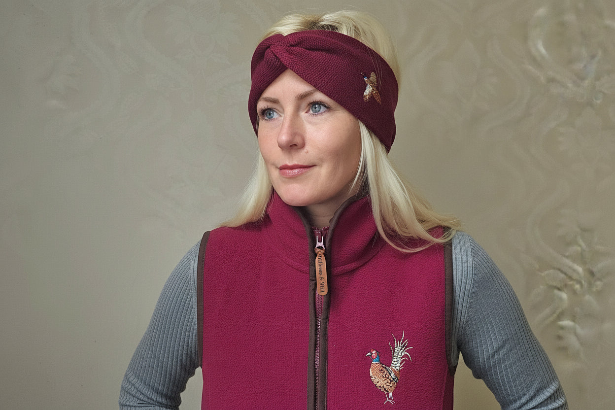 Embroidered Countryside Headbands