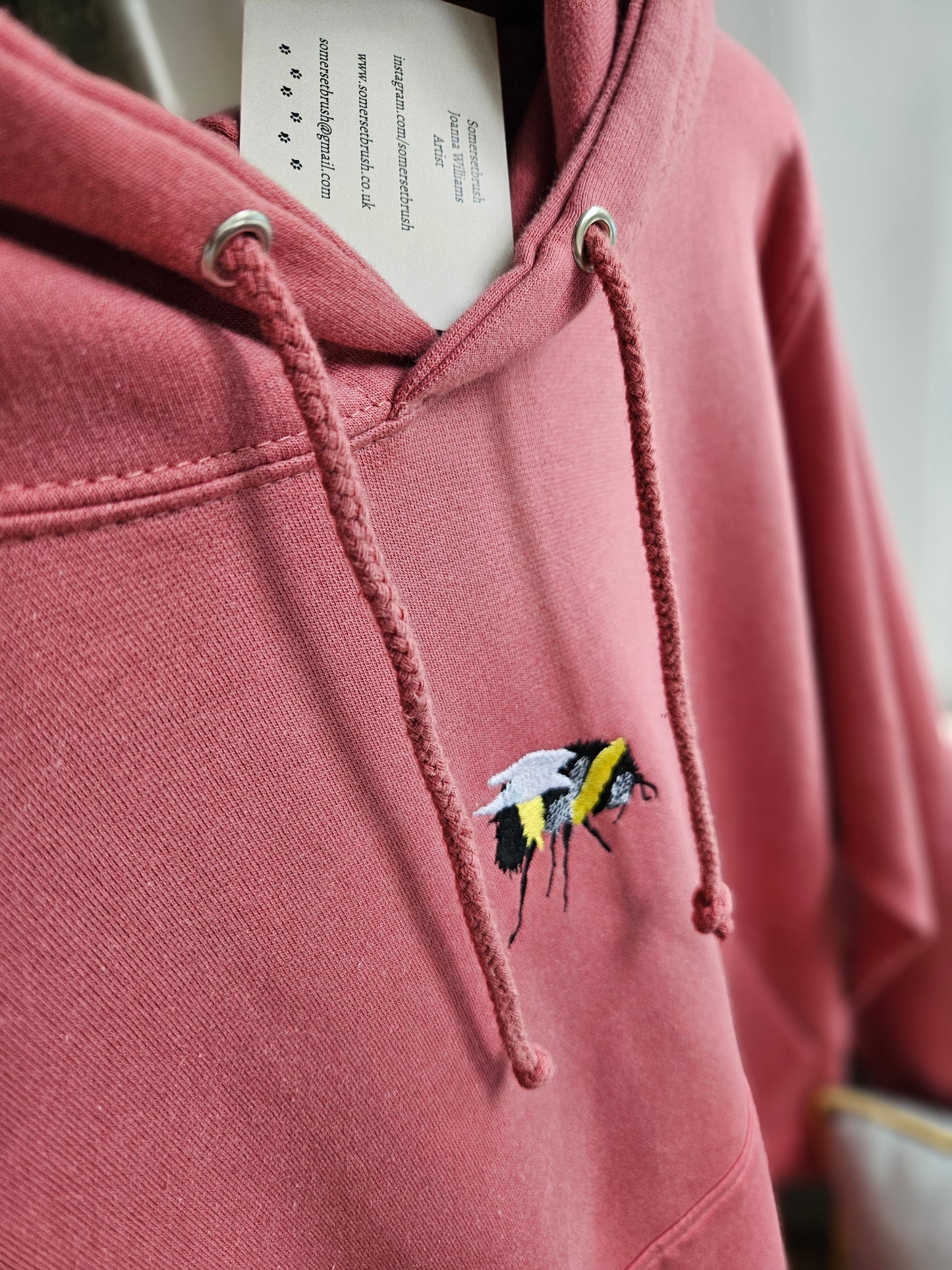 Embroidered bumble bee hoodies