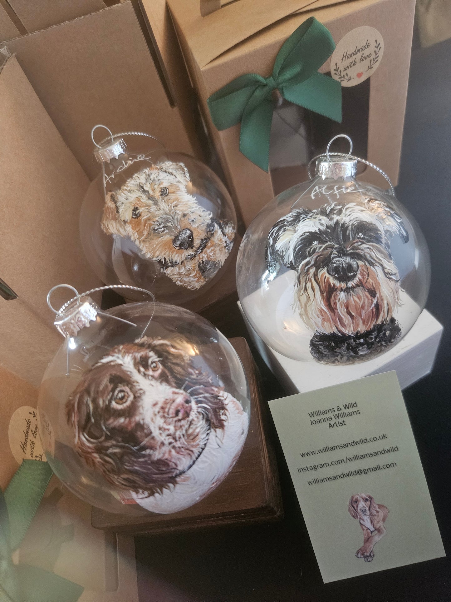 Hand Painted Glass Bauble