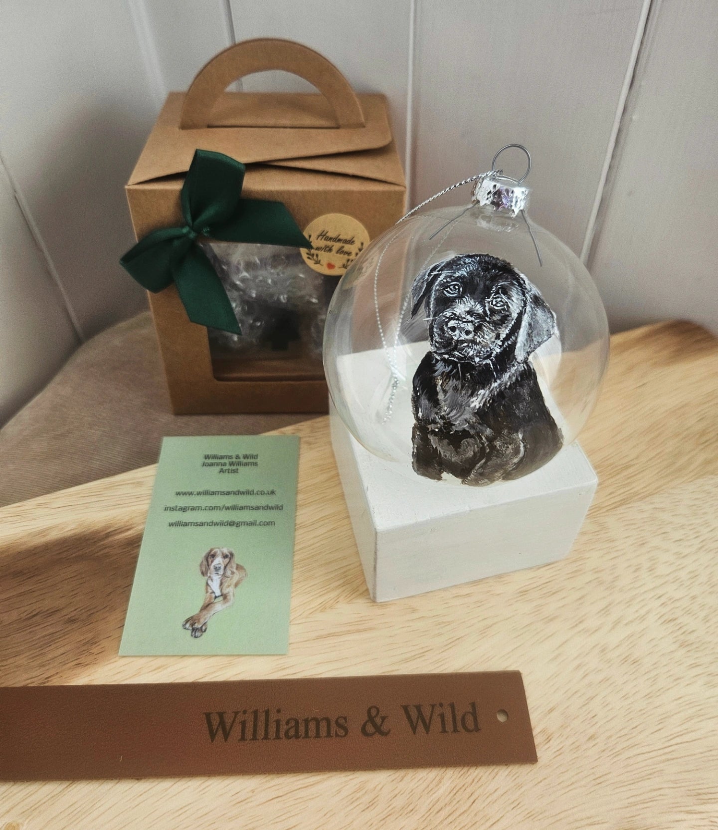 Hand Painted Glass Bauble