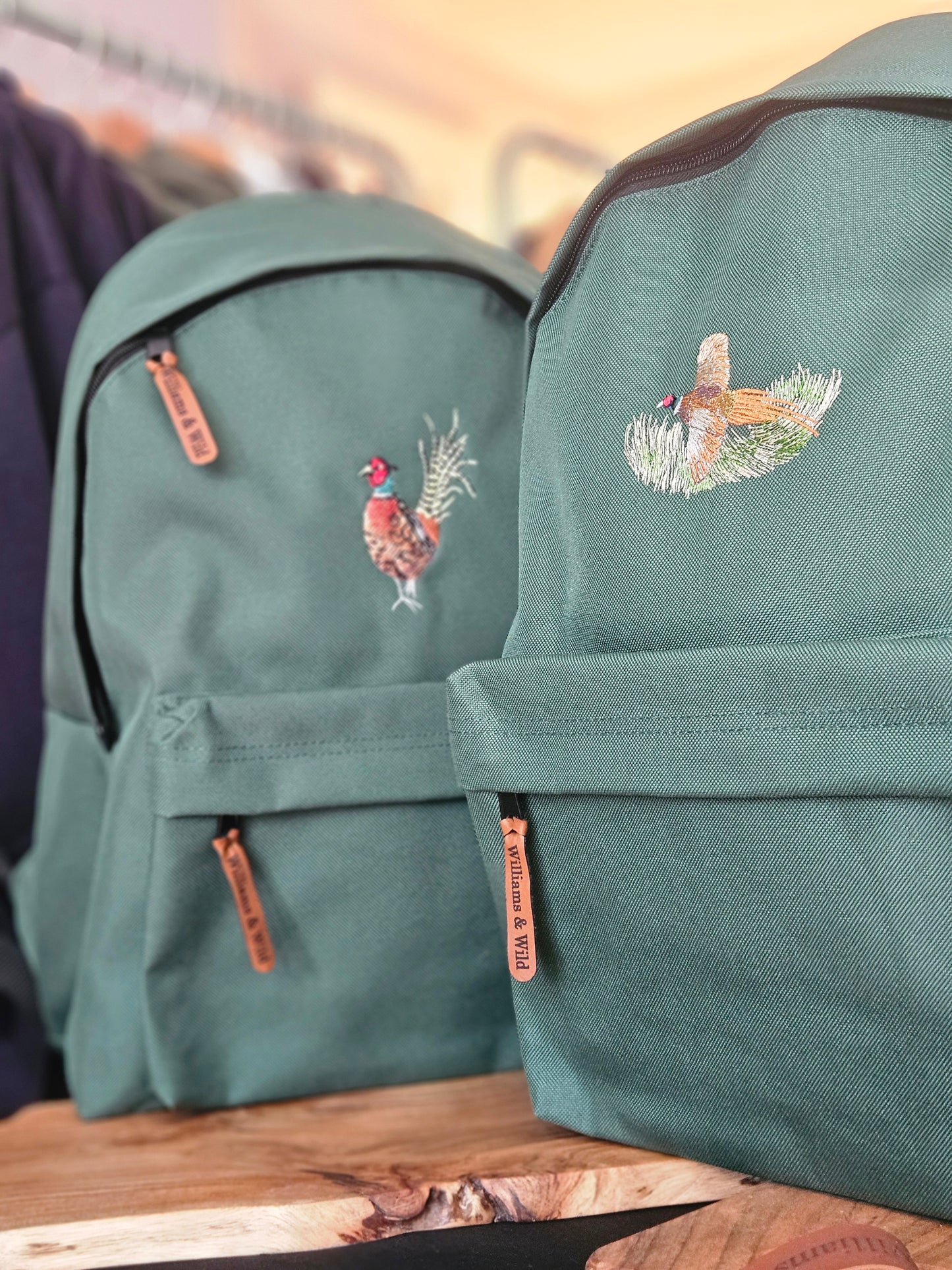 Embroidered Pheasant Rucksack