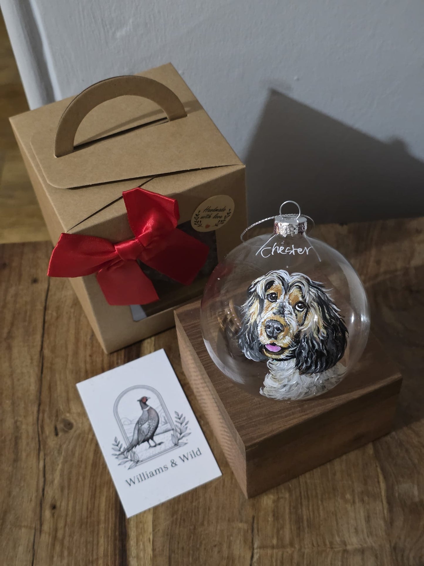 Hand Painted Glass Bauble