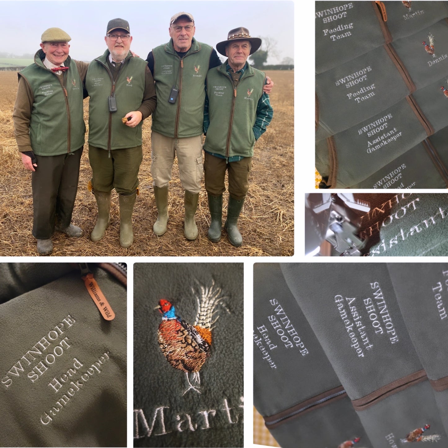 Embroidered Pheasant Gilet -  (Men's)