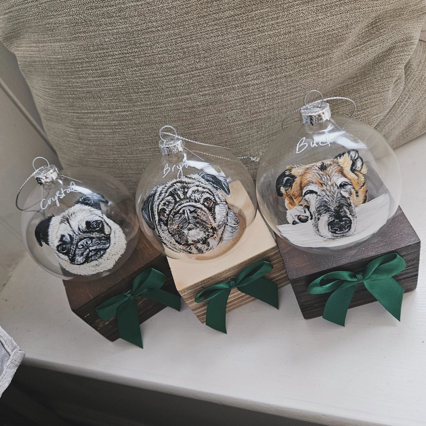 Hand Painted Glass Bauble