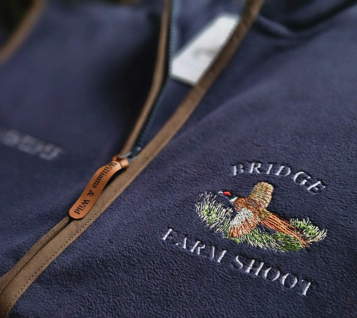 Embroidered Pheasant Gilet COLOUR FLYING PHEASANT-  (Men's)
