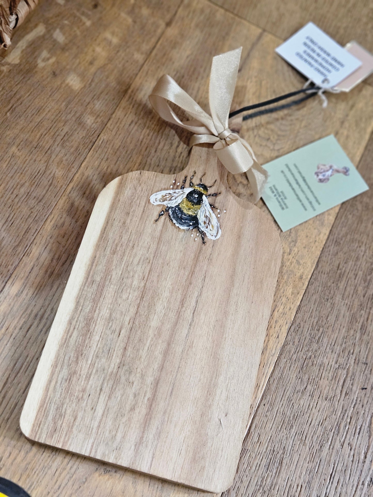 Bee Acacia Wooden Hand Painted Small Boards
