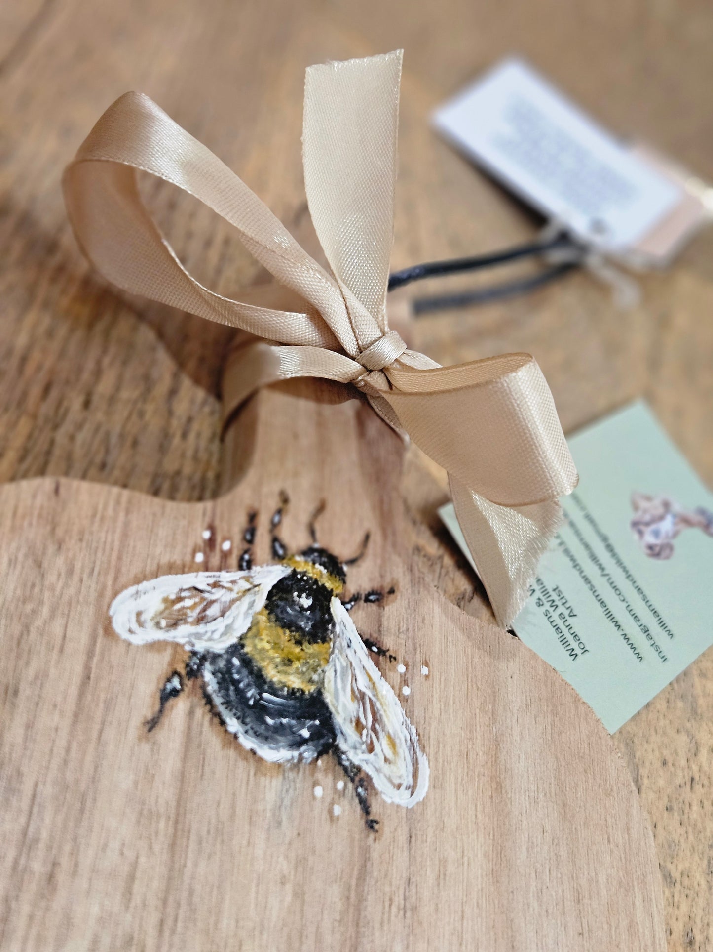 Bee Acacia Wooden Hand Painted Small Boards