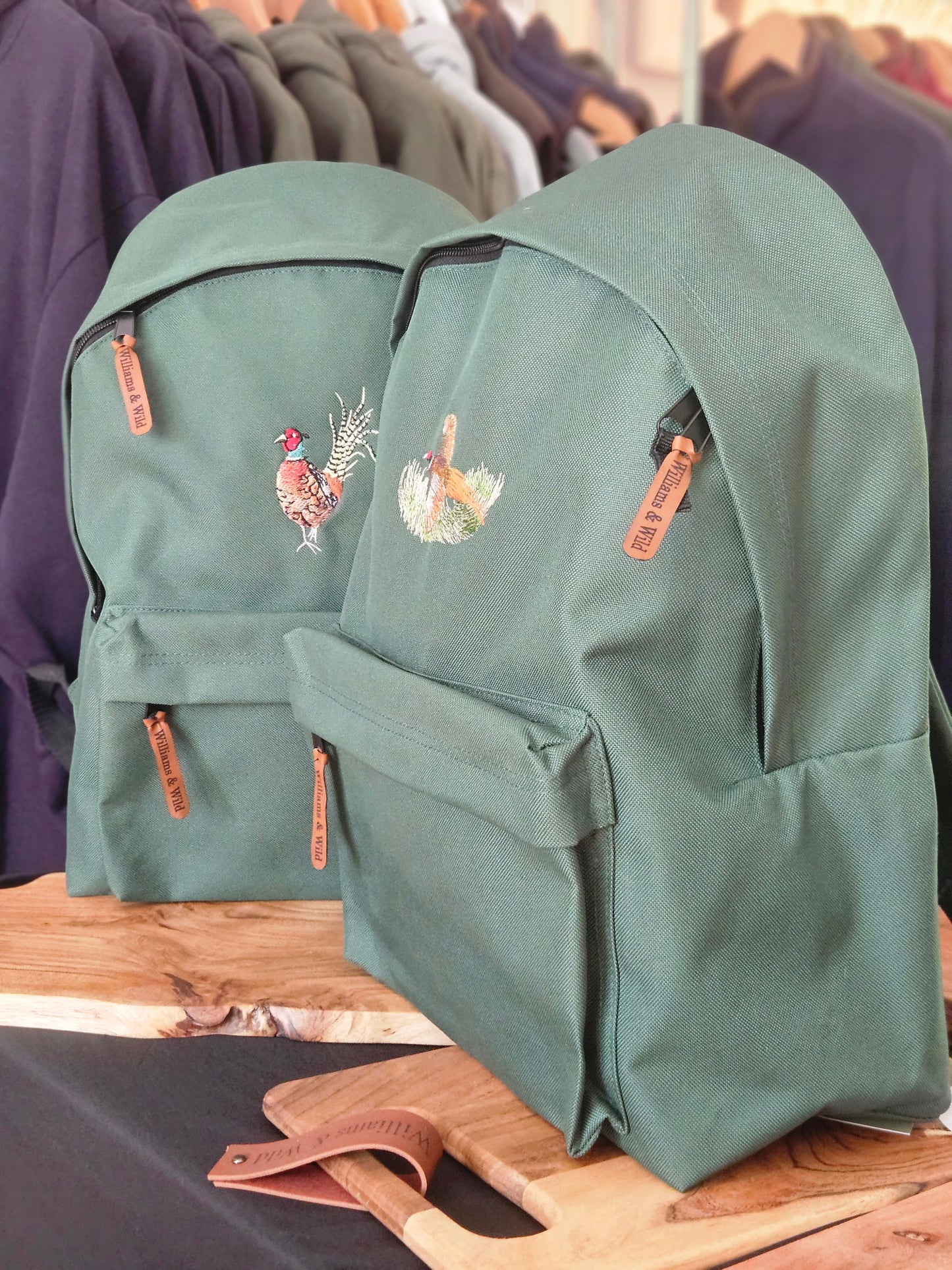Embroidered Pheasant Rucksack