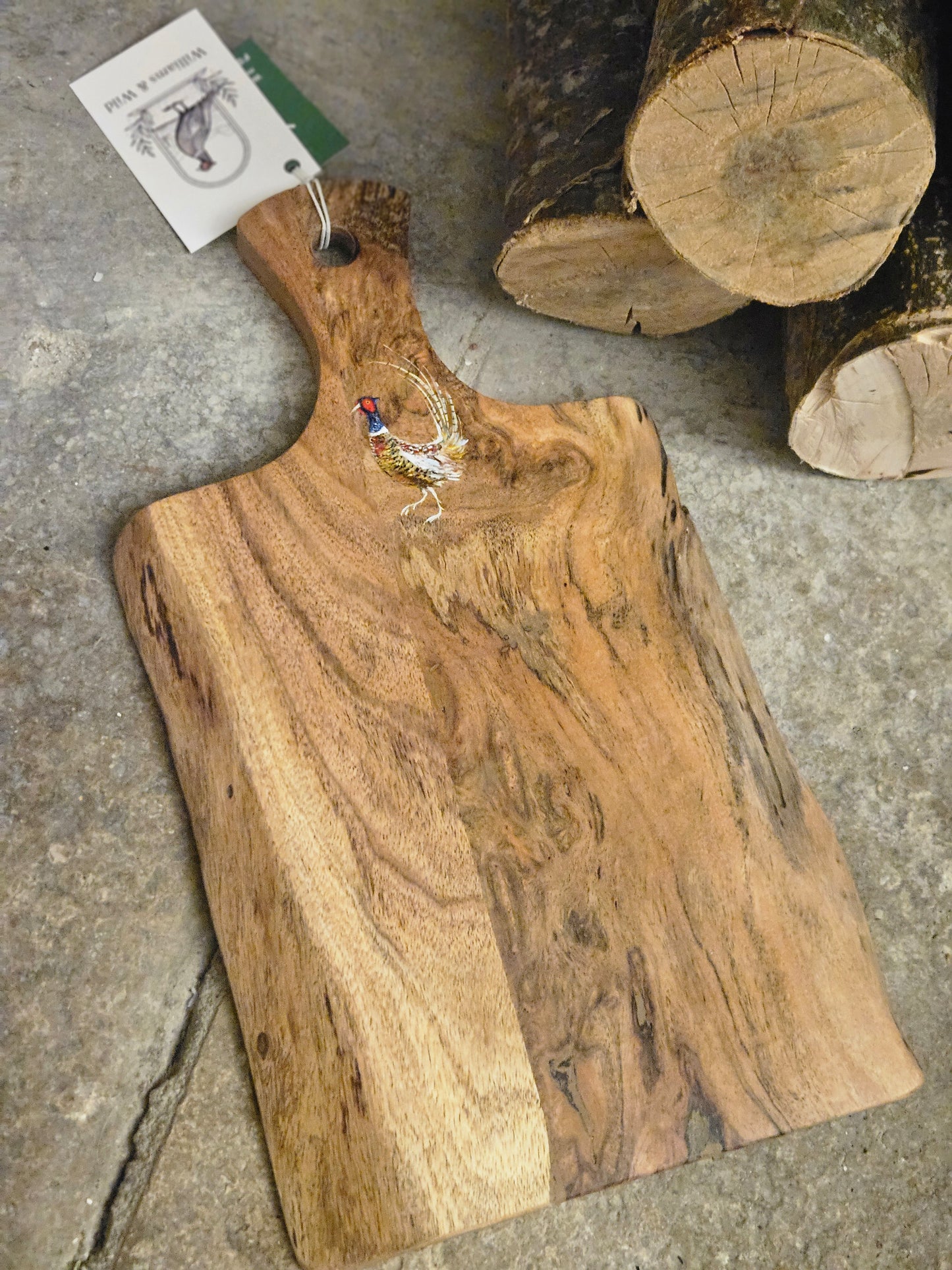 Hand Painted Pheasant Small Board