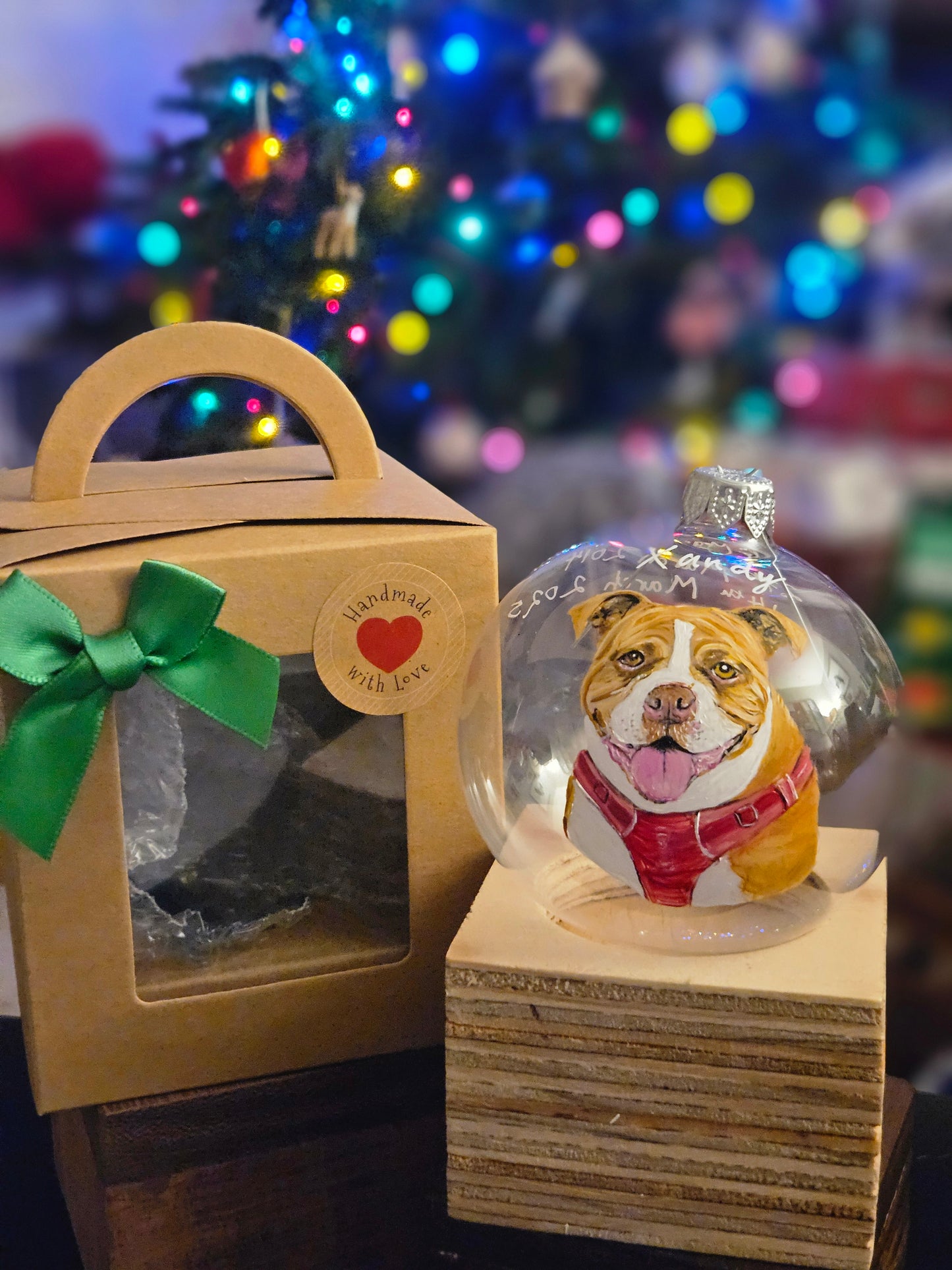 Hand Painted Glass Bauble