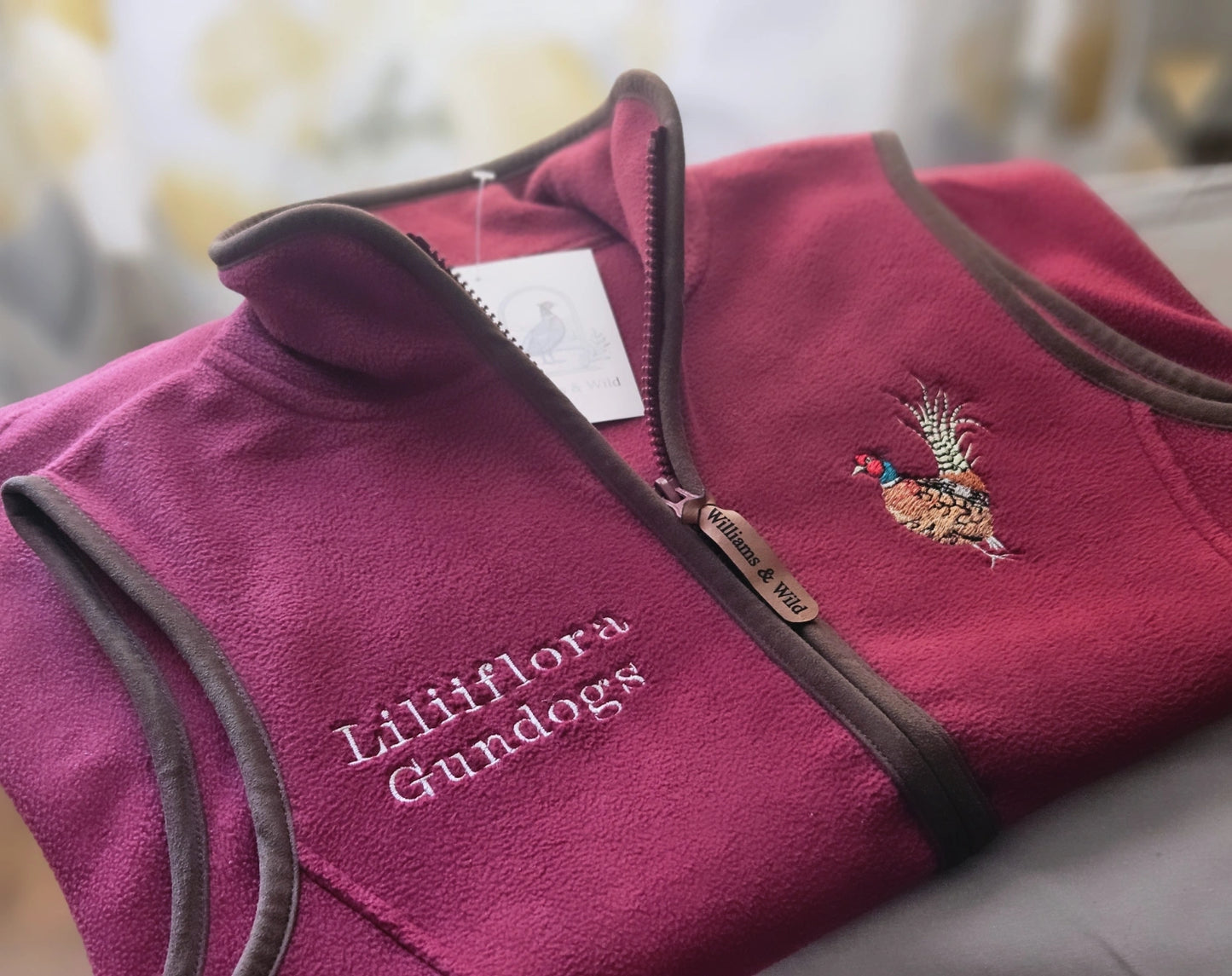Embroidered Pheasant Gilet -  (women's)