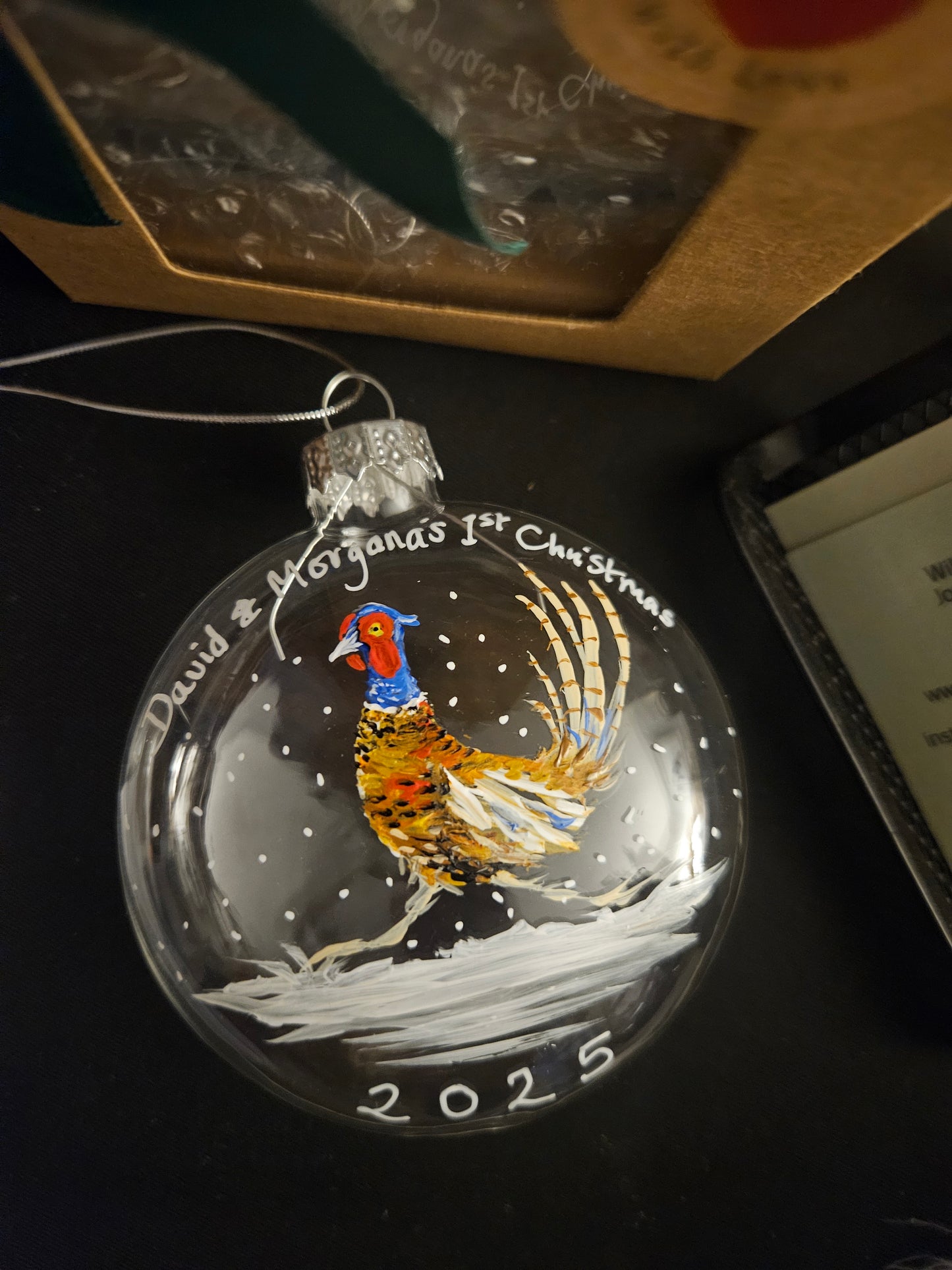 COUNTRYSIDE ANIMALS Glass Boxed Baubles (Personalisation Available)