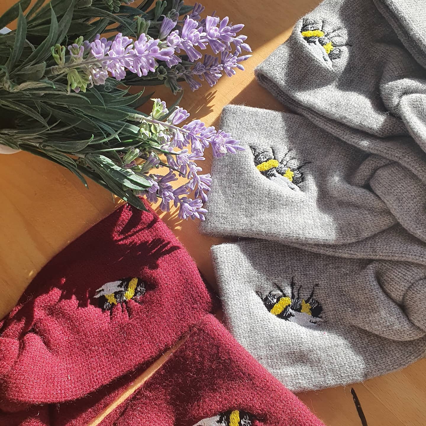 Embroidered Bee Headbands