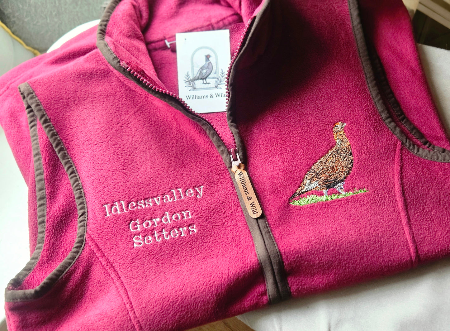 Embroidered GROUSE Gilet -  (Men's)