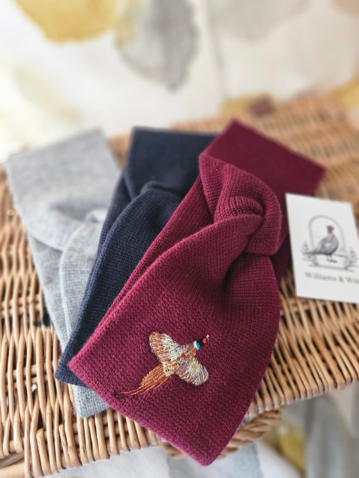 Embroidered Countryside Headbands