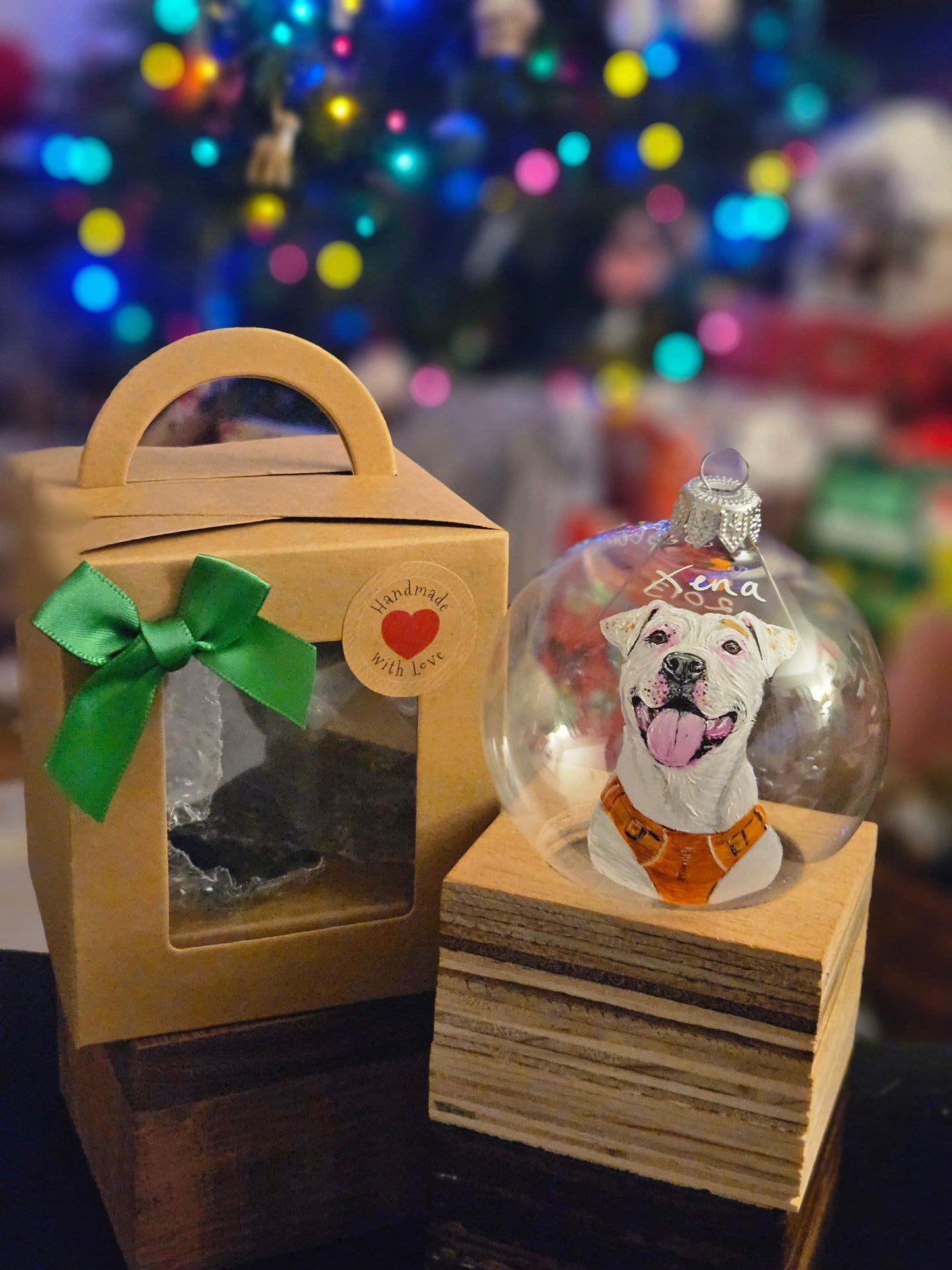 Hand Painted Glass Bauble