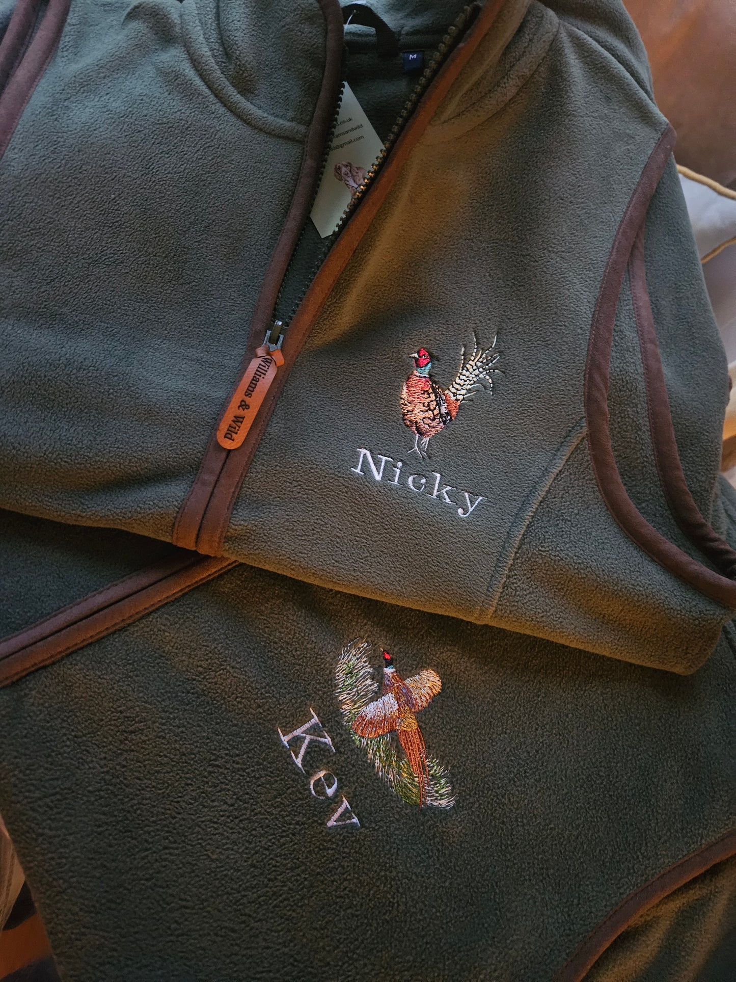 Embroidered Pheasant Gilet -  (women's)