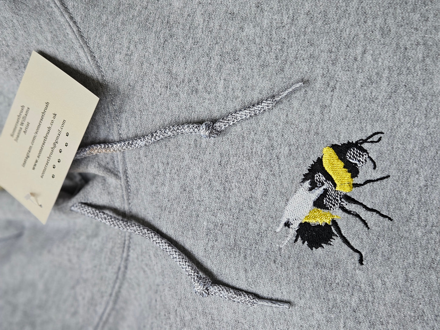 Embroidered bumble bee hoodies