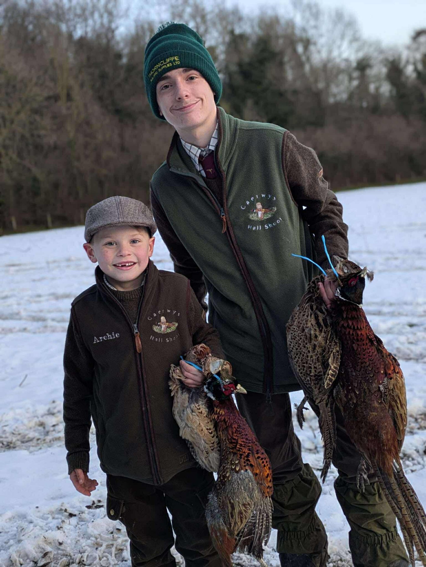 Children's Embroidered Pheasant Gilets
