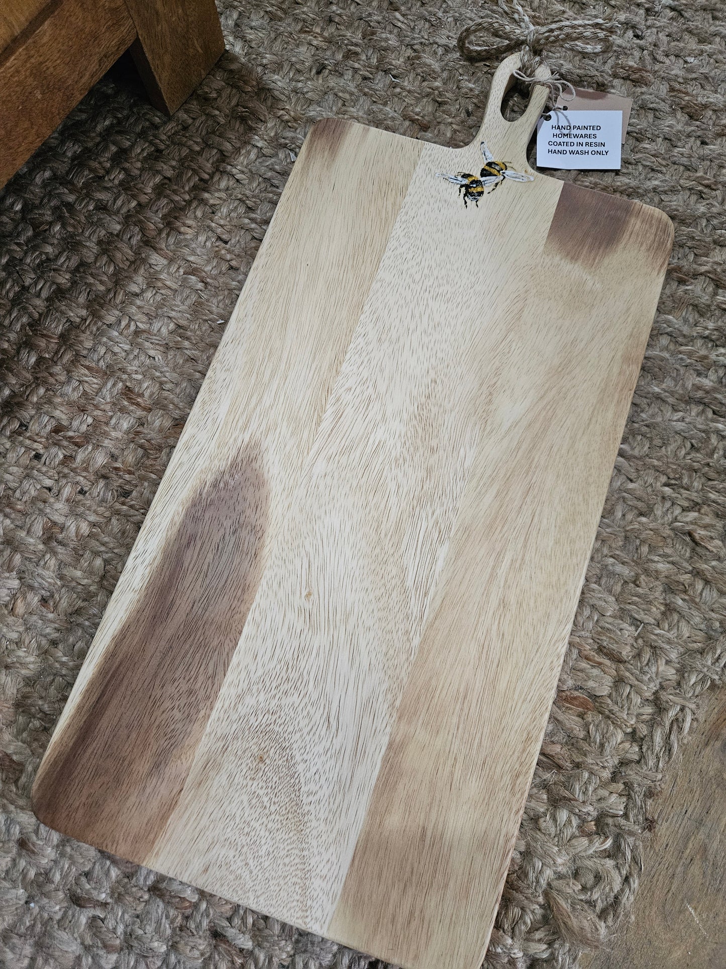 Large Long Hand Painted Double Bee Board / Platter 🐝