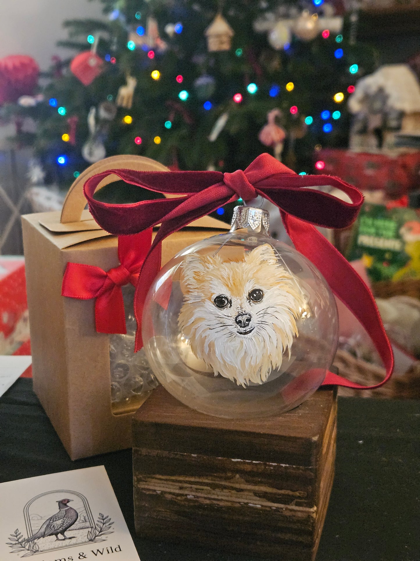 Hand Painted Glass Bauble