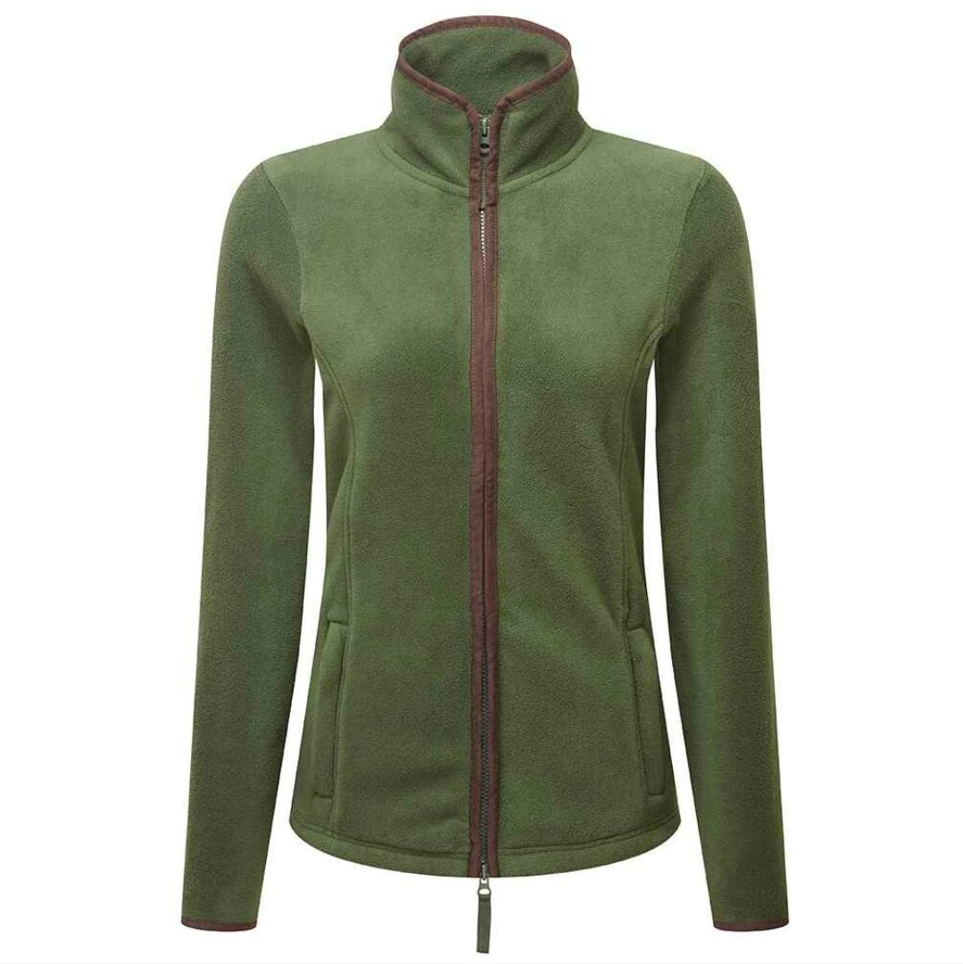 Embroidered WHITE FLYING PHEASANT Fleece Jacket (women's)