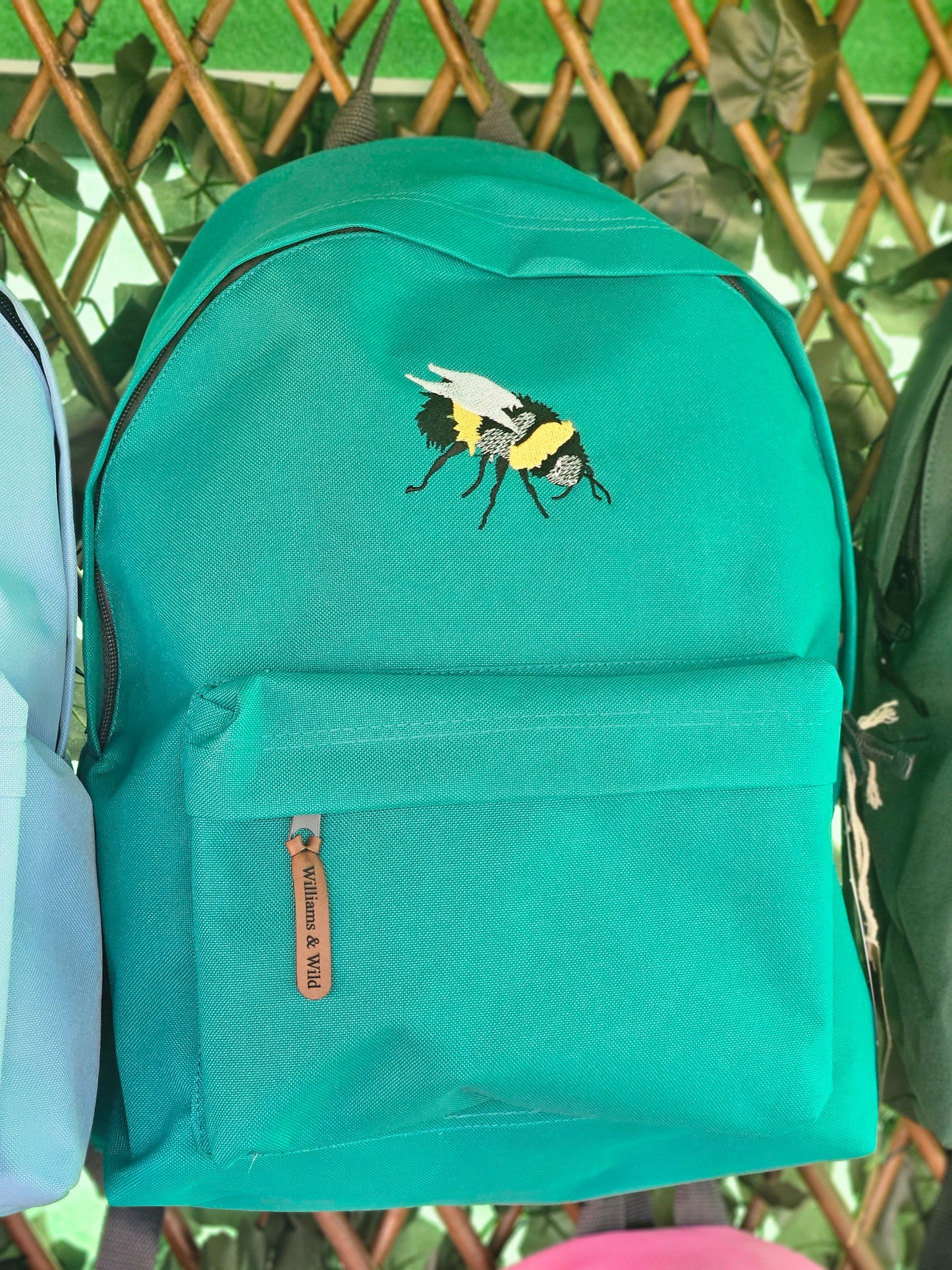 Embroidered Bumble Bee Rucksack