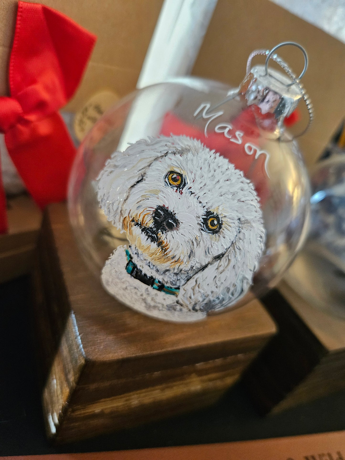 Hand Painted Glass Bauble