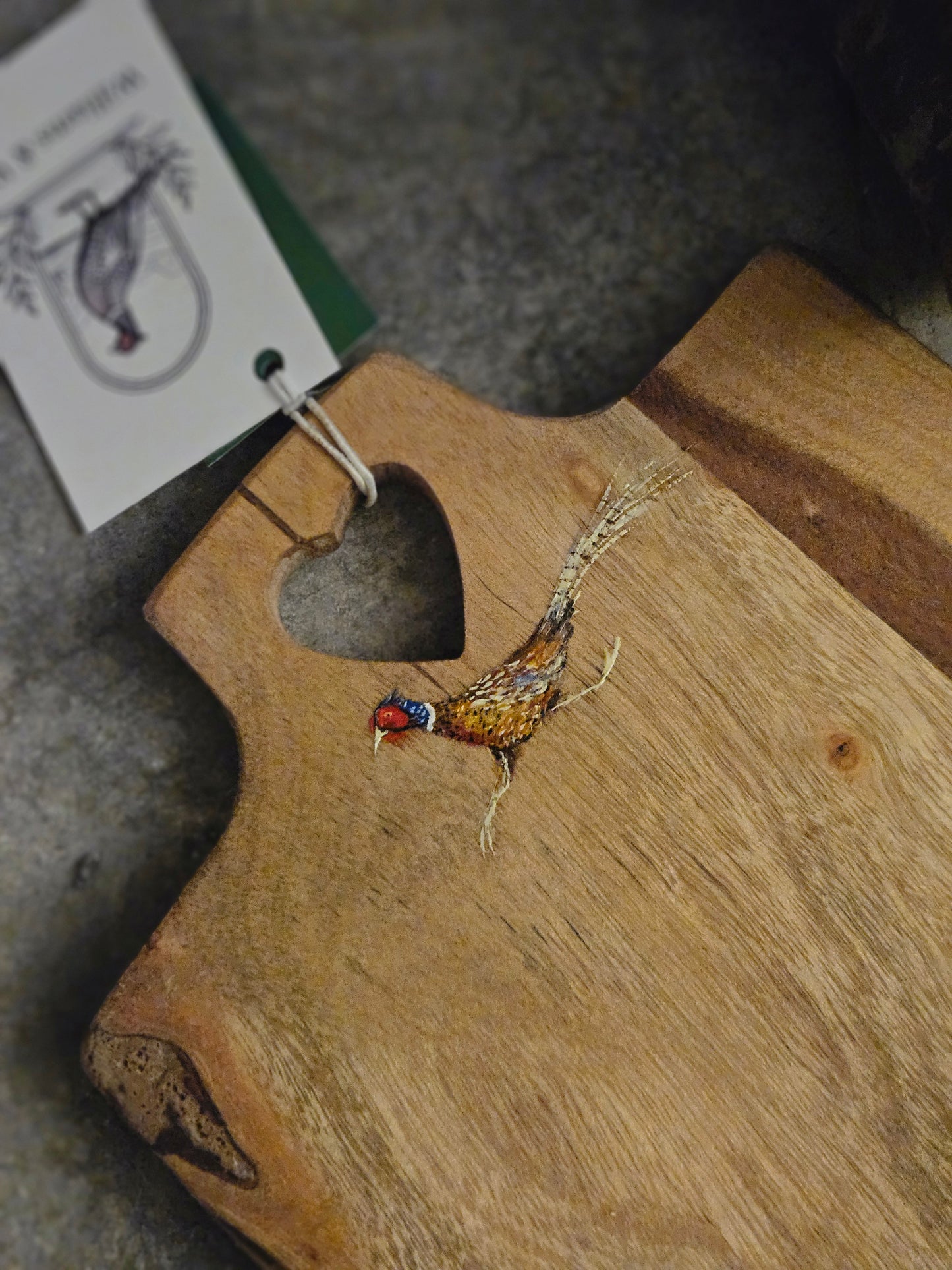 Hand Painted Pheasant Board (small)